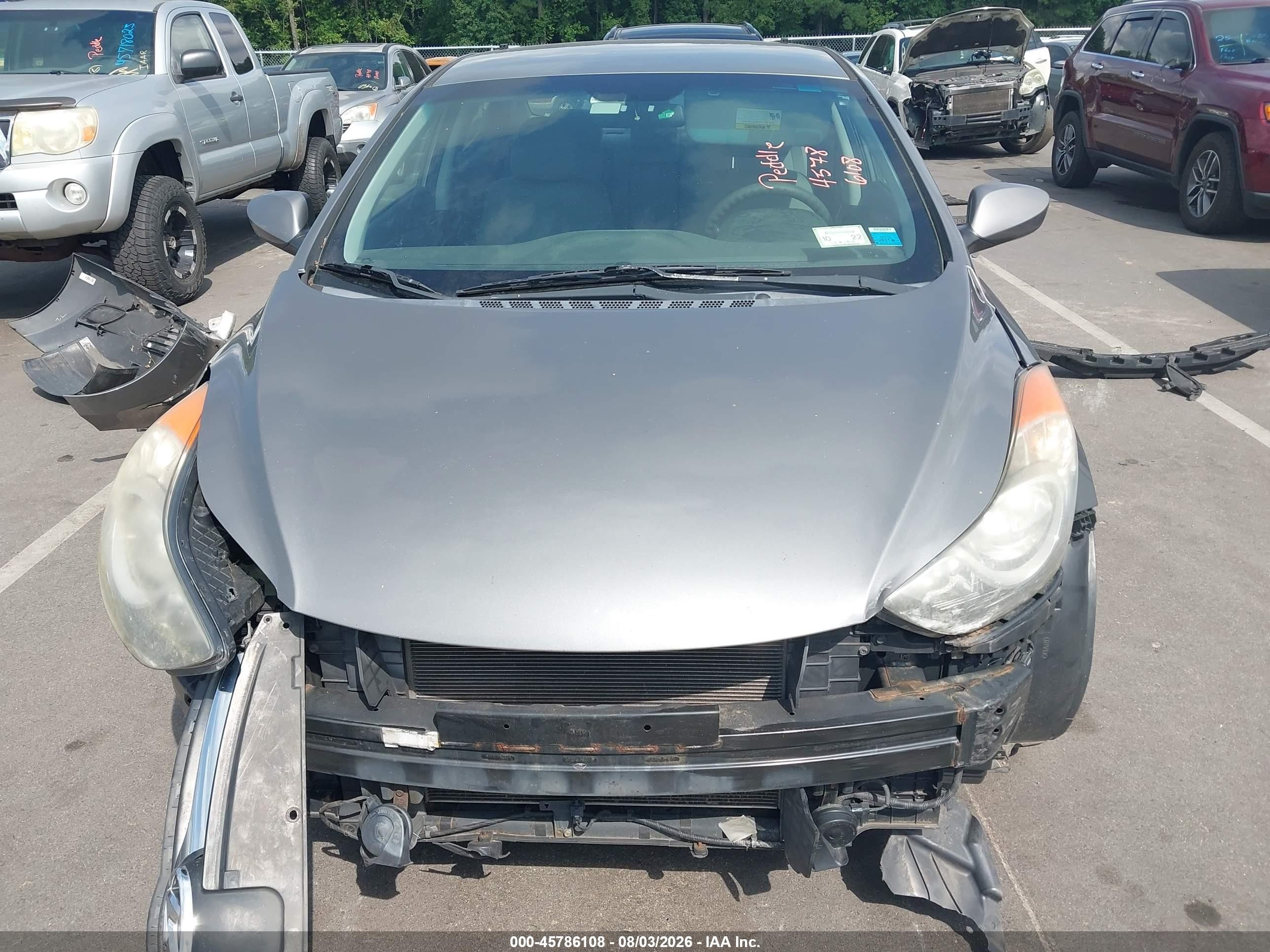 2013 Hyundai Elantra Gls Silver vin: 5NPDH4AE3DH330008