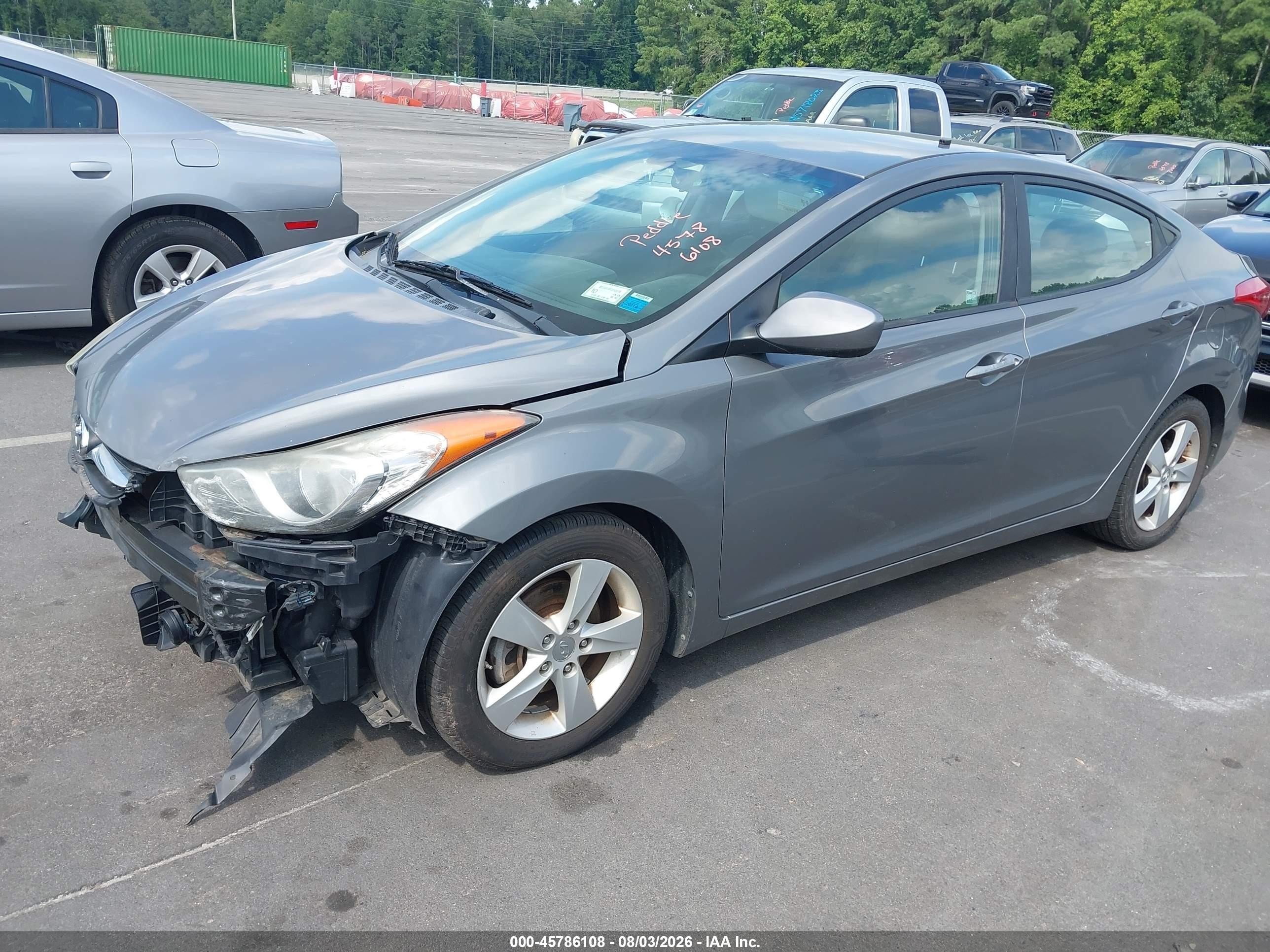 2013 Hyundai Elantra Gls Silver vin: 5NPDH4AE3DH330008