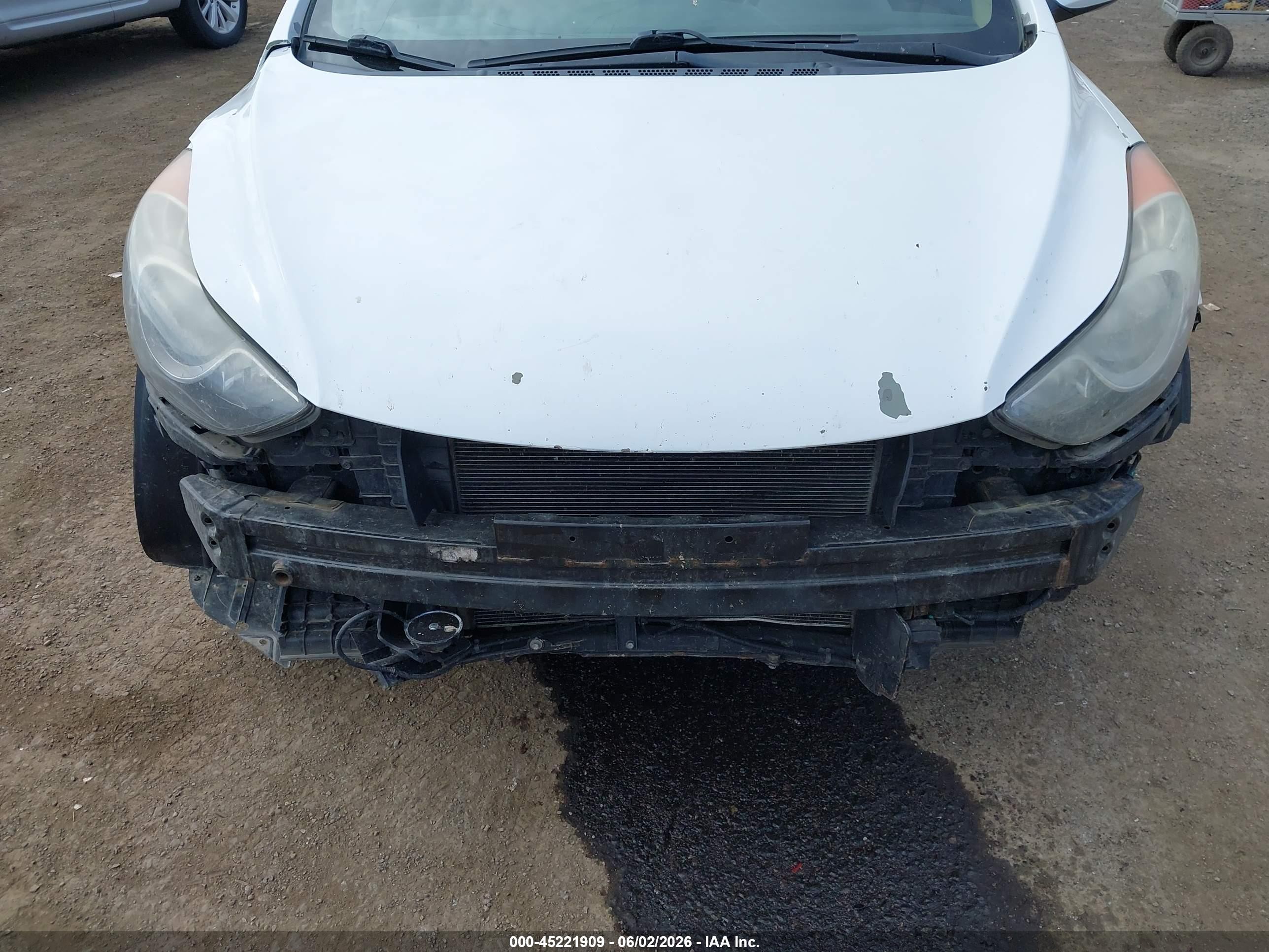2013 Hyundai Elantra Gls White vin: 5NPDH4AE3DH335001