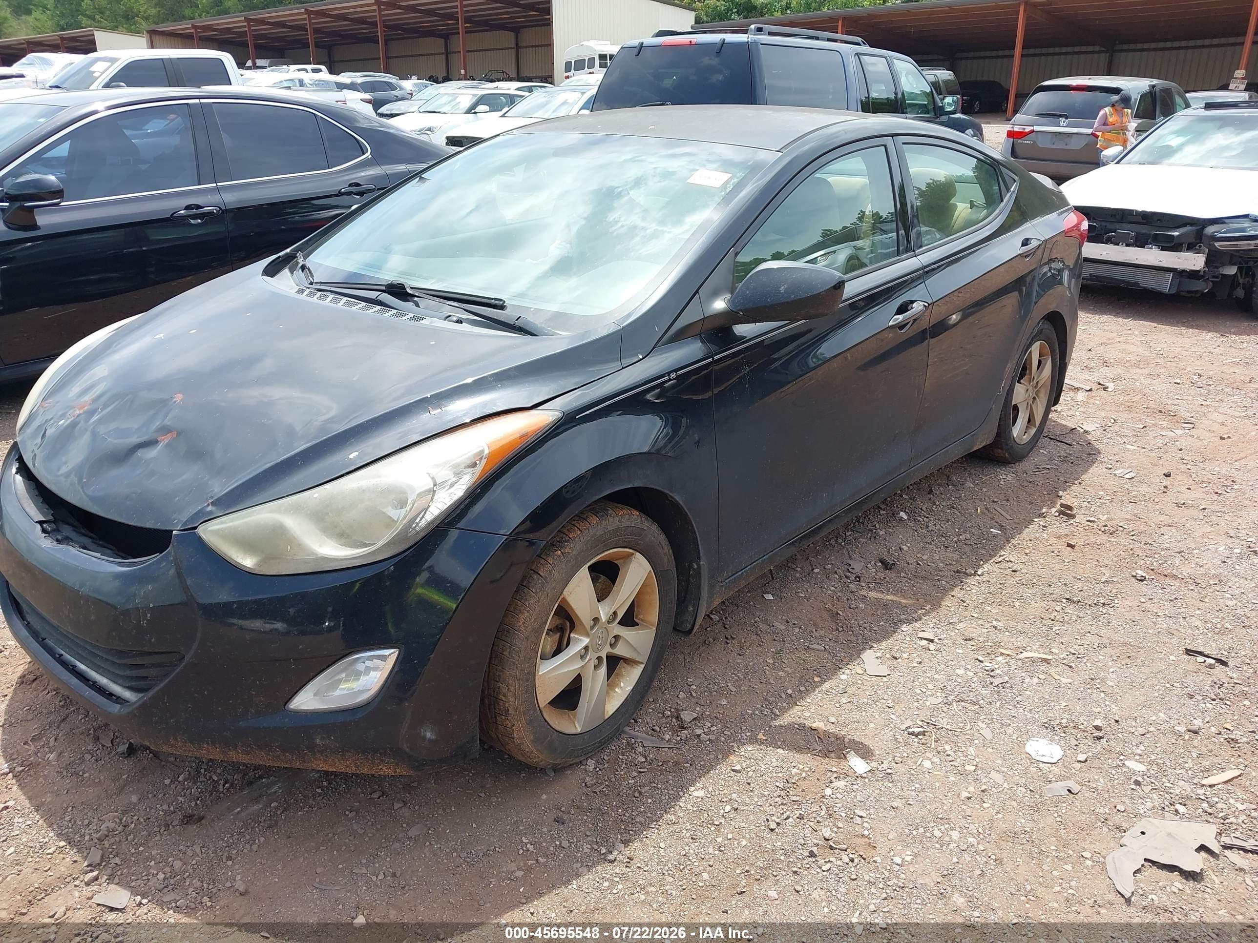 2013 Hyundai Elantra Gls Black vin: 5NPDH4AE3DH335287