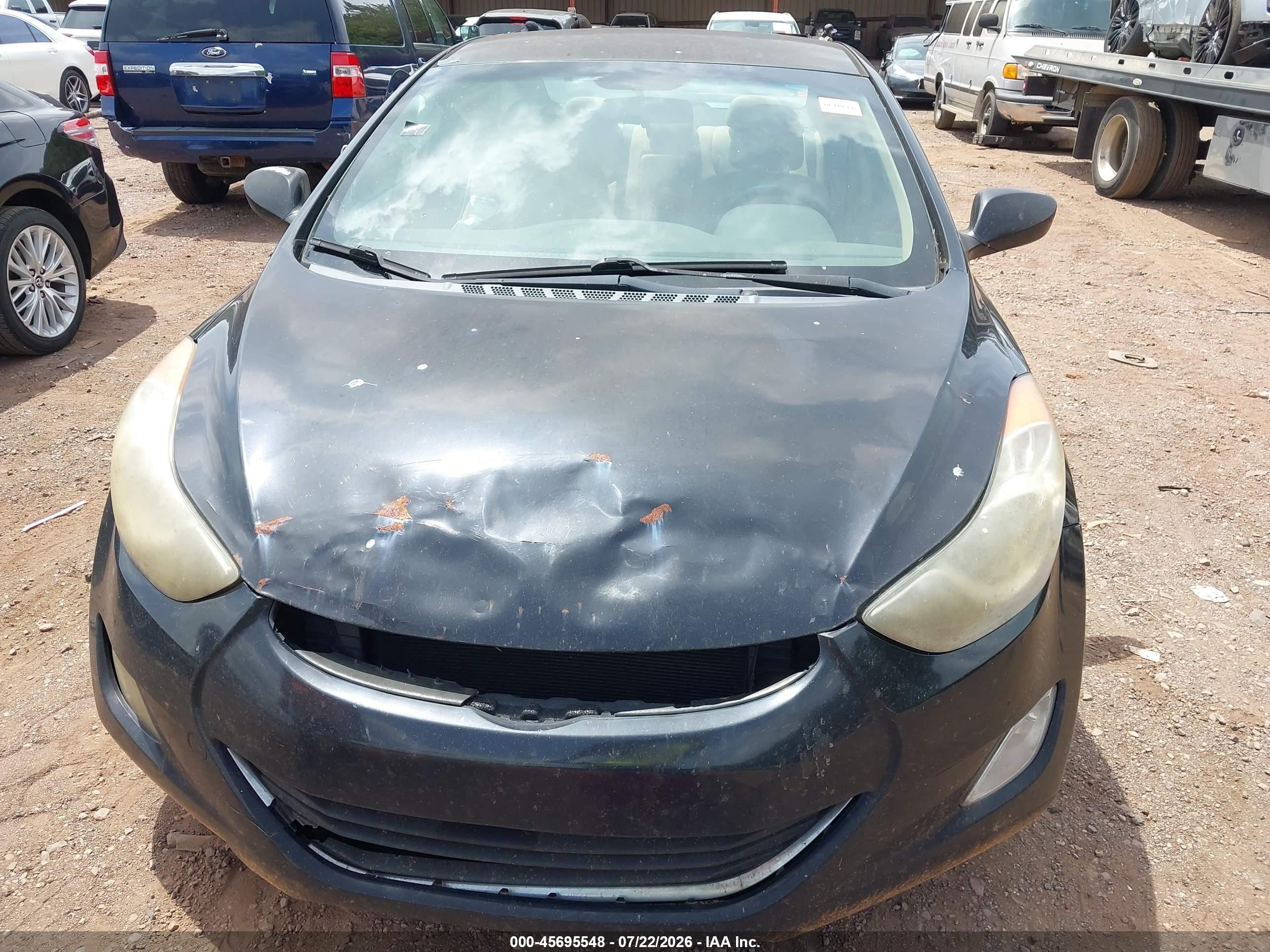 2013 Hyundai Elantra Gls Black vin: 5NPDH4AE3DH335287