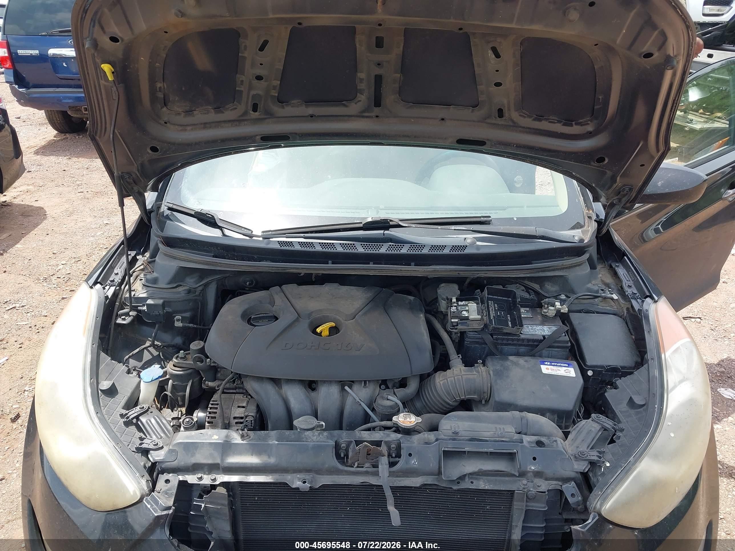 2013 Hyundai Elantra Gls Black vin: 5NPDH4AE3DH335287