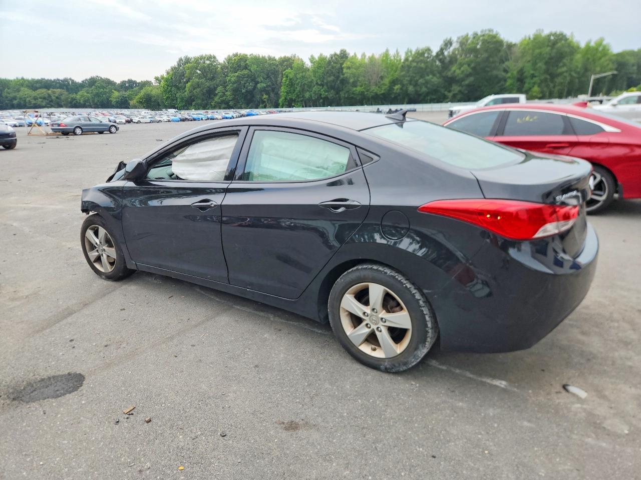 2013 Hyundai Elantra Gls Black vin: 5NPDH4AE3DH337363
