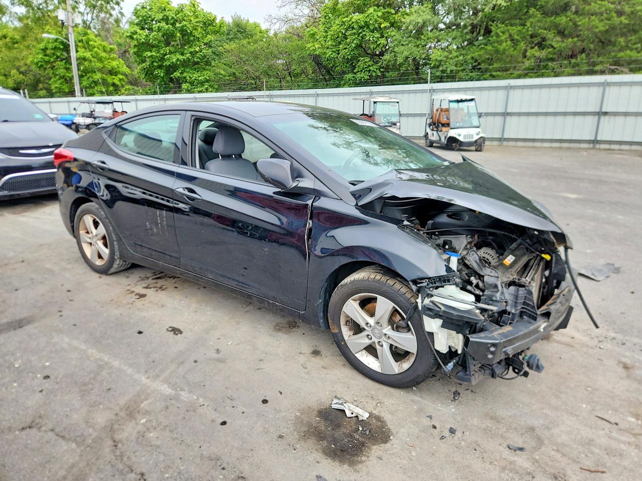 2013 Hyundai Elantra Gls Black vin: 5NPDH4AE3DH337363