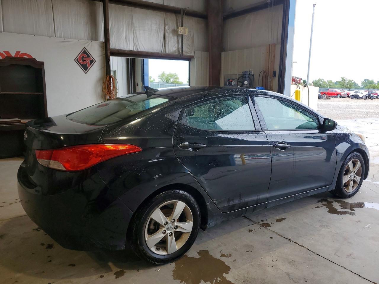 2013 Hyundai Elantra Gls Black vin: 5NPDH4AE3DH339954