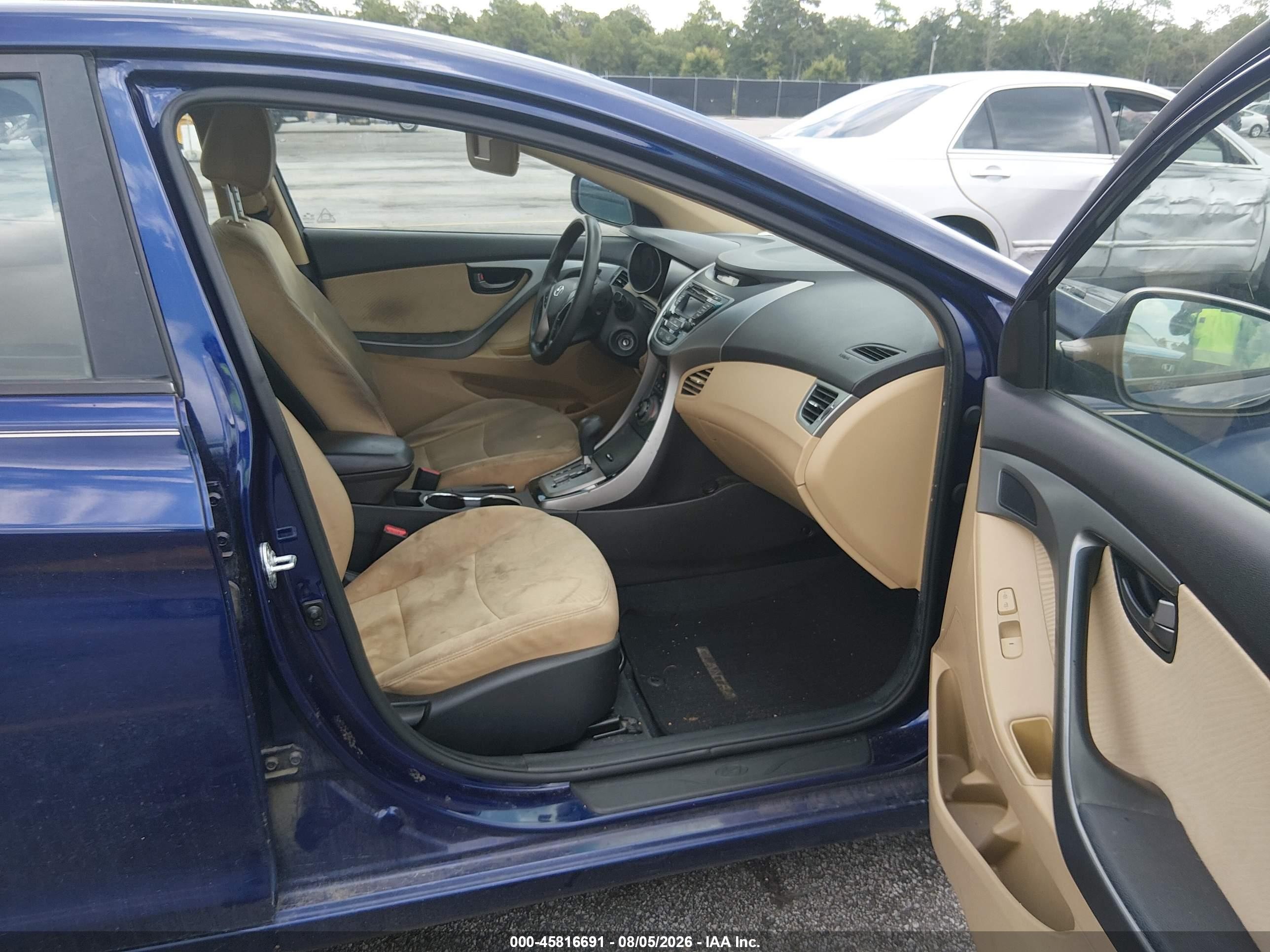 2013 Hyundai Elantra Gls Blue vin: 5NPDH4AE3DH342952