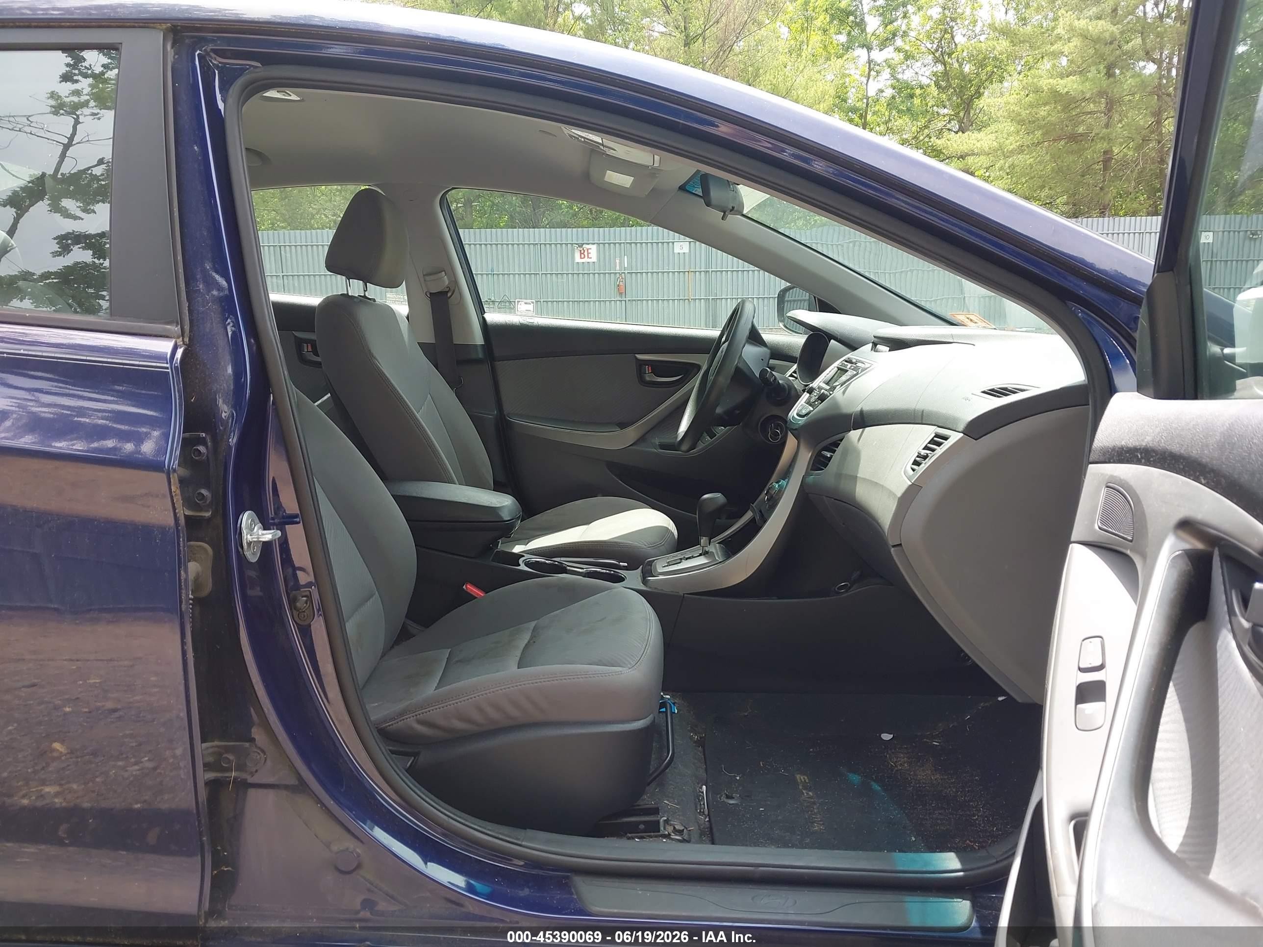2013 Hyundai Elantra Gls Blue vin: 5NPDH4AE3DH347584