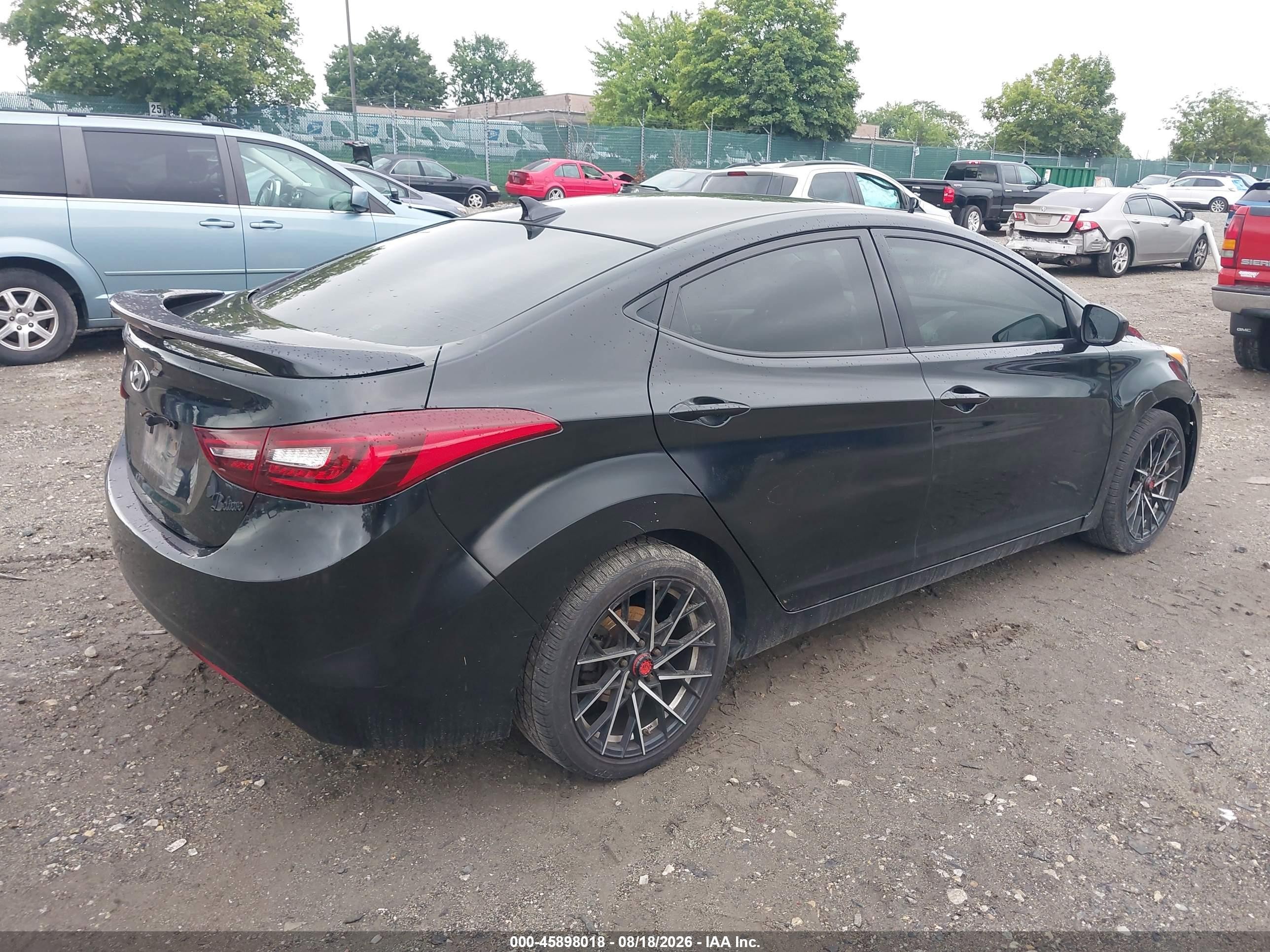 2013 Hyundai Elantra Gls/limited Black vin: 5NPDH4AE3DH357113