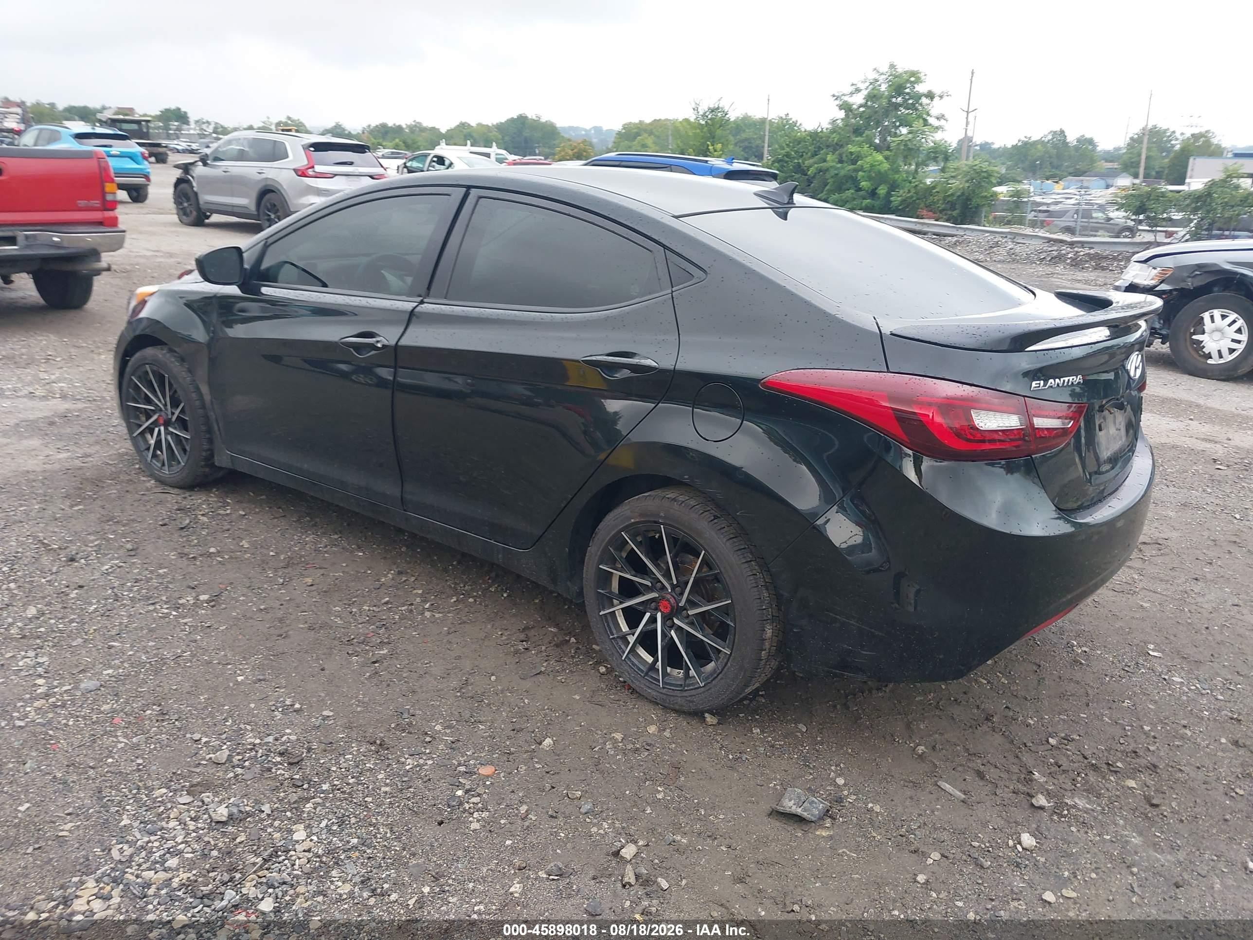 2013 Hyundai Elantra Gls/limited Black vin: 5NPDH4AE3DH357113