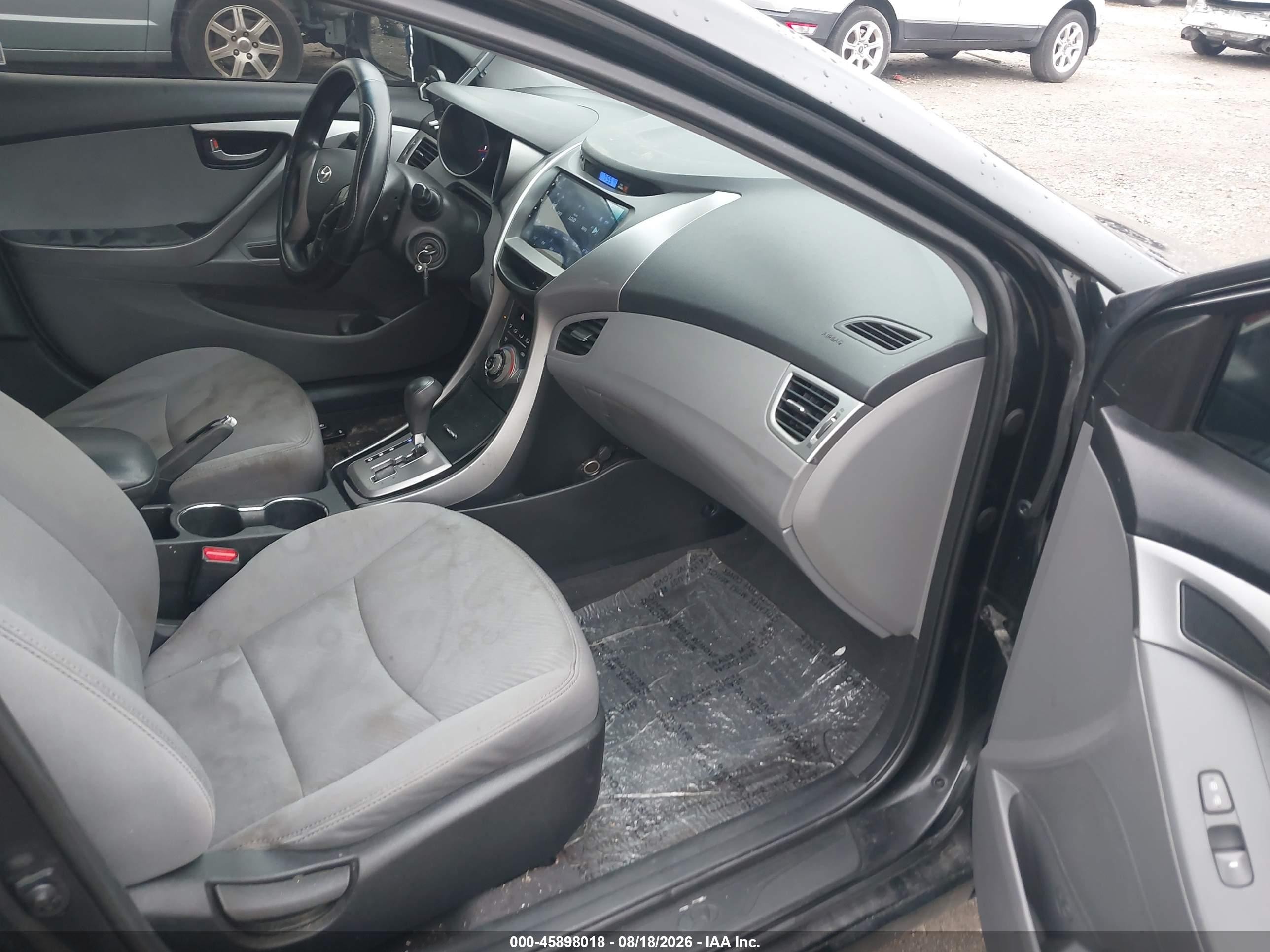 2013 Hyundai Elantra Gls/limited Black vin: 5NPDH4AE3DH357113