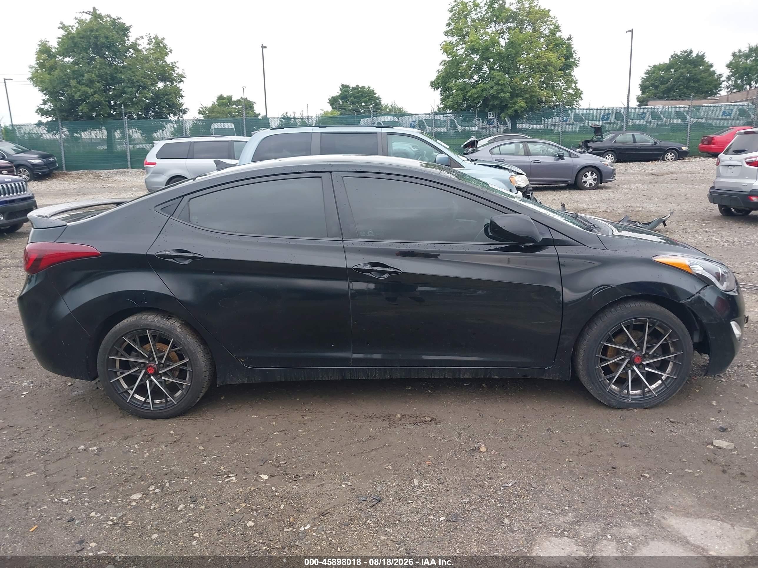 2013 Hyundai Elantra Gls/limited Black vin: 5NPDH4AE3DH357113