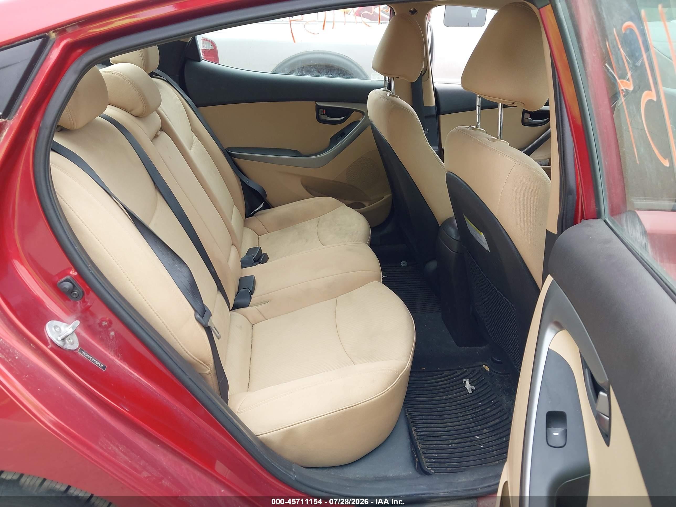 2013 Hyundai Elantra Gls Maroon vin: 5NPDH4AE3DH357838