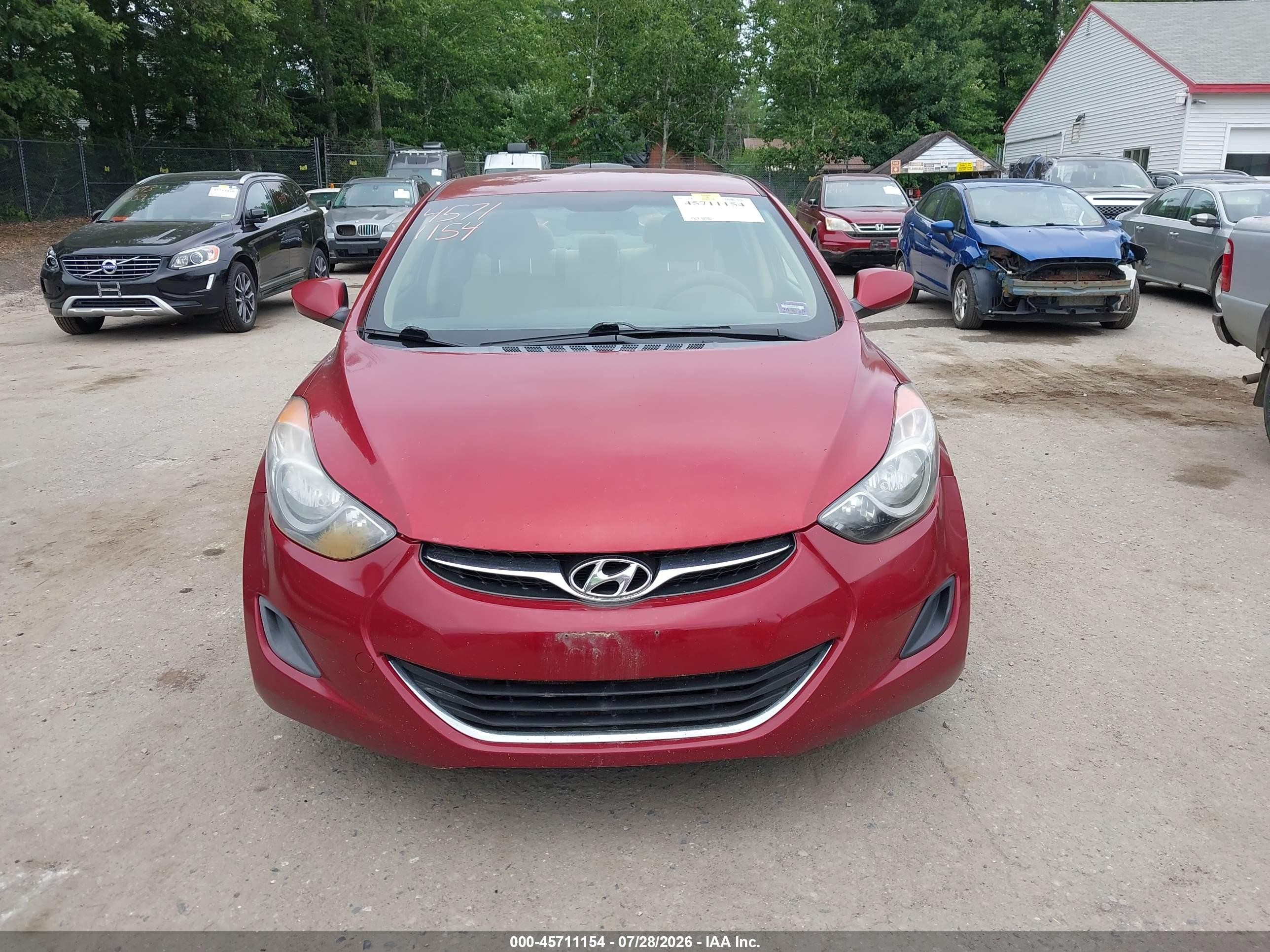 2013 Hyundai Elantra Gls Maroon vin: 5NPDH4AE3DH357838