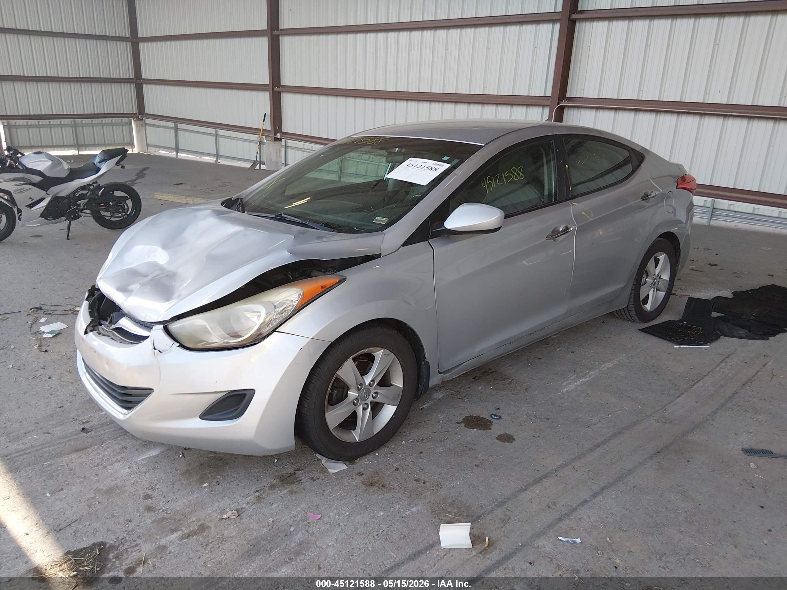 2013 Hyundai Elantra Gls Silver vin: 5NPDH4AE3DH361128