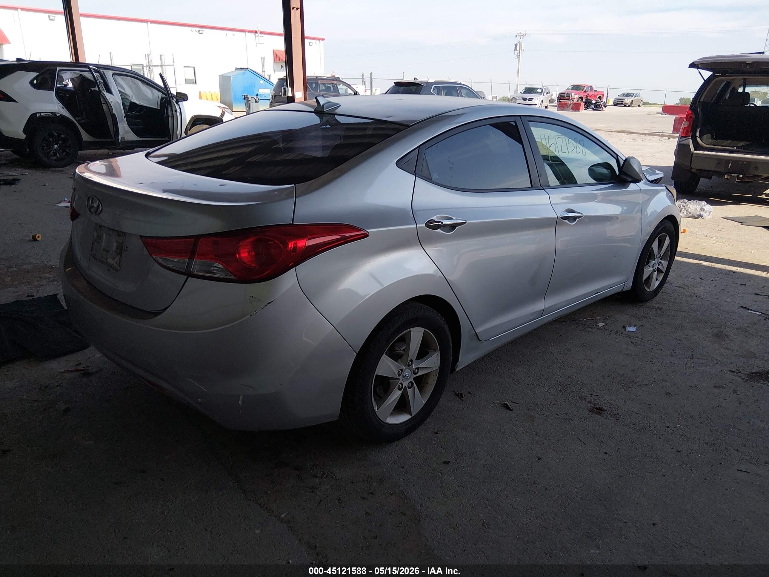 2013 Hyundai Elantra Gls Silver vin: 5NPDH4AE3DH361128