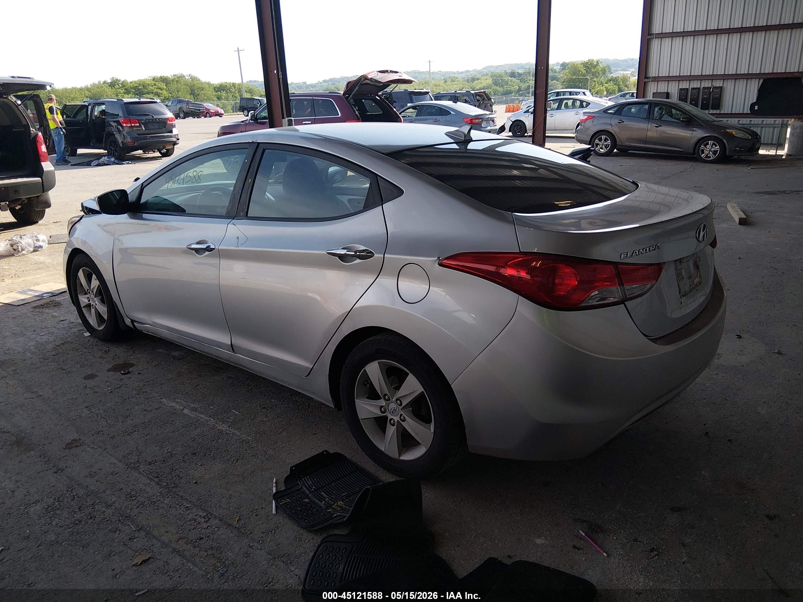 2013 Hyundai Elantra Gls Silver vin: 5NPDH4AE3DH361128