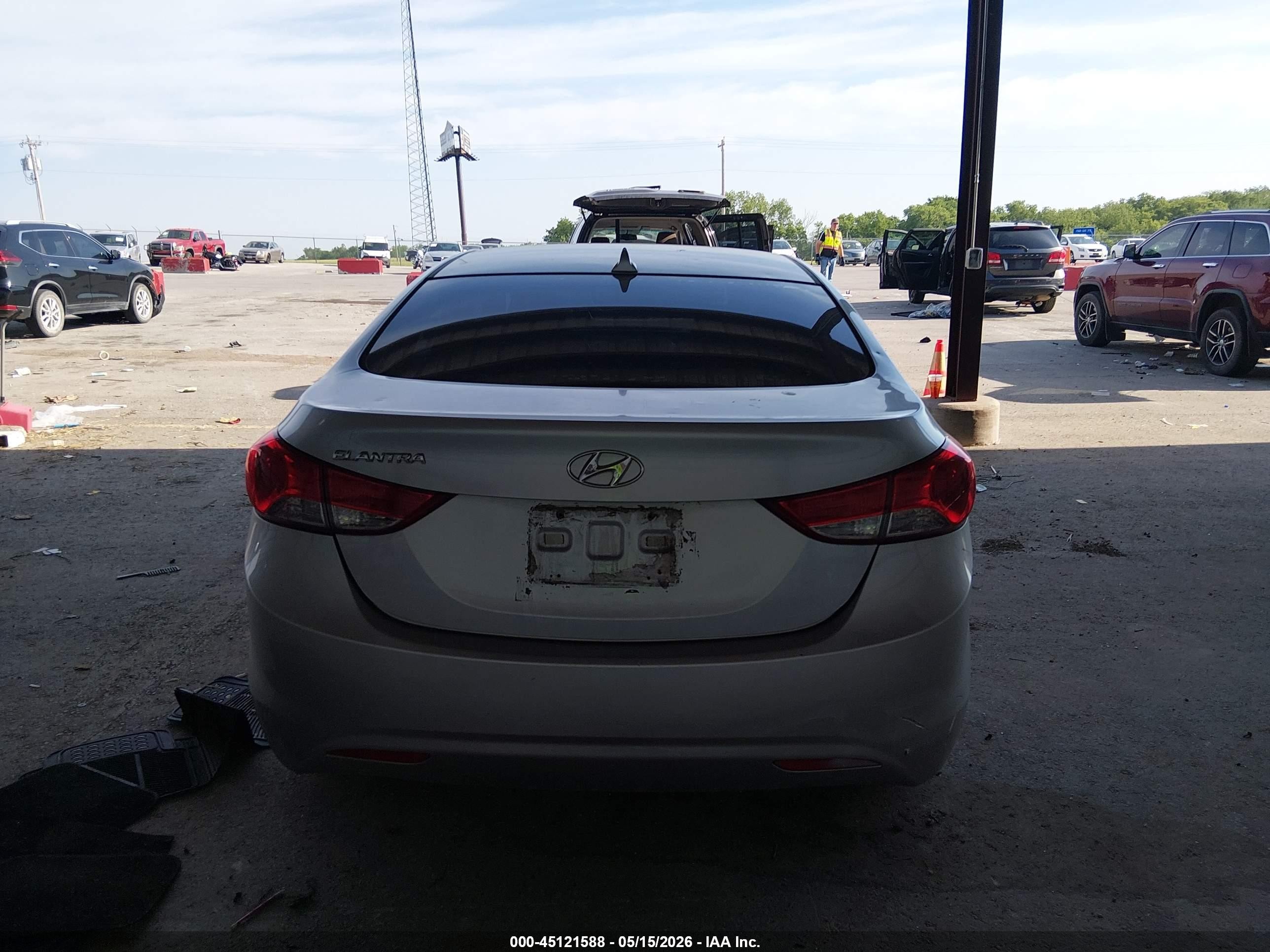 2013 Hyundai Elantra Gls Silver vin: 5NPDH4AE3DH361128