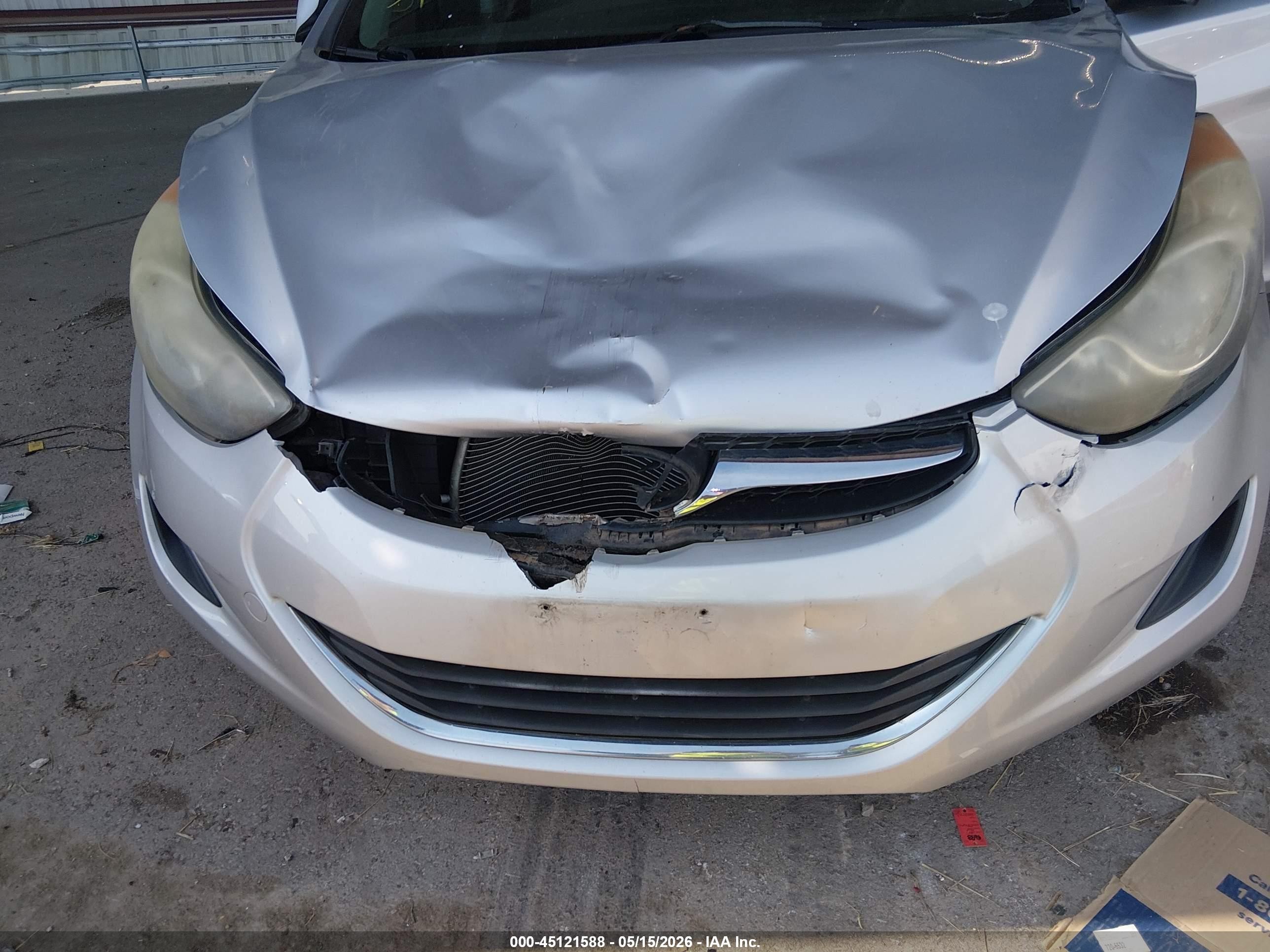 2013 Hyundai Elantra Gls Silver vin: 5NPDH4AE3DH361128
