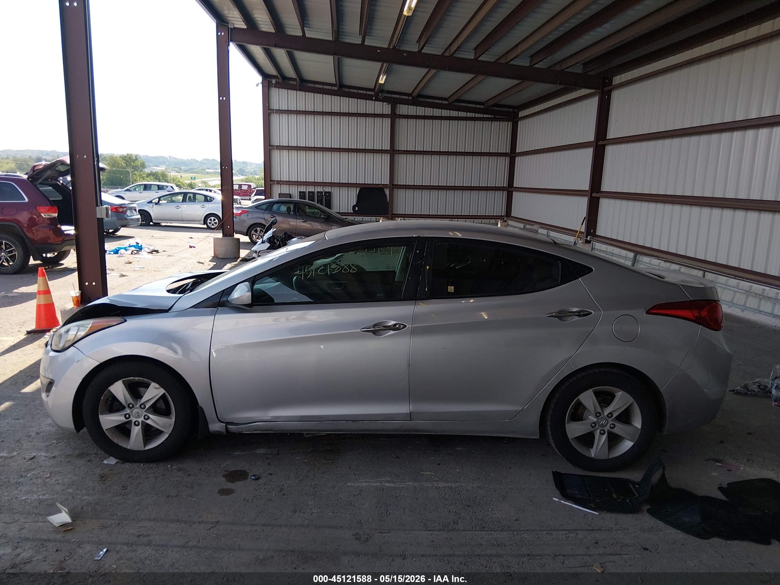 2013 Hyundai Elantra Gls Silver vin: 5NPDH4AE3DH361128