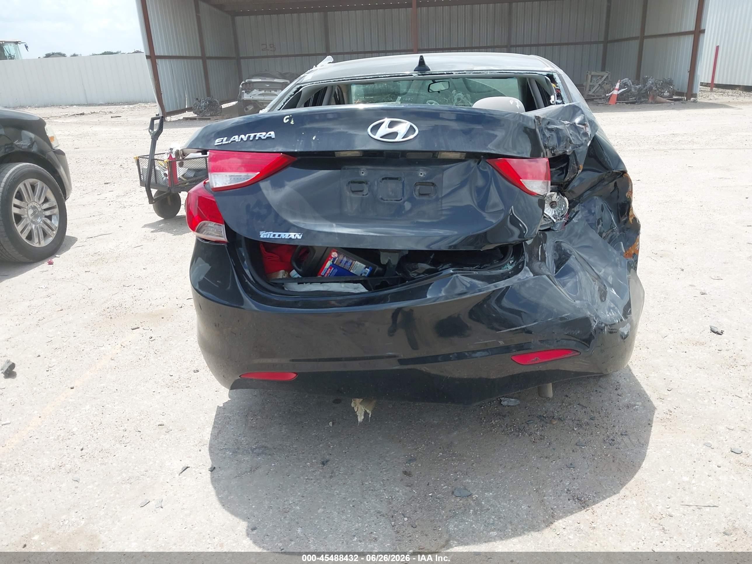 2013 Hyundai Elantra Gls Black vin: 5NPDH4AE3DH366877