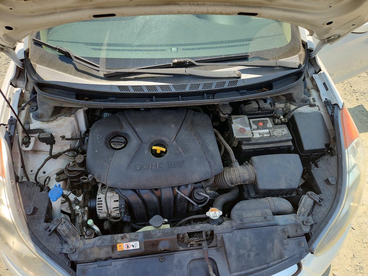 2013 Hyundai Elantra Gls Белый vin: 5NPDH4AE3DH374378