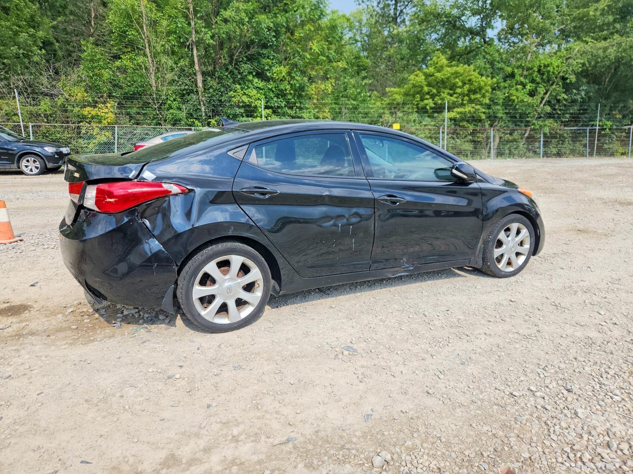 2013 Hyundai Elantra Limited Black vin: 5NPDH4AE3DH374672