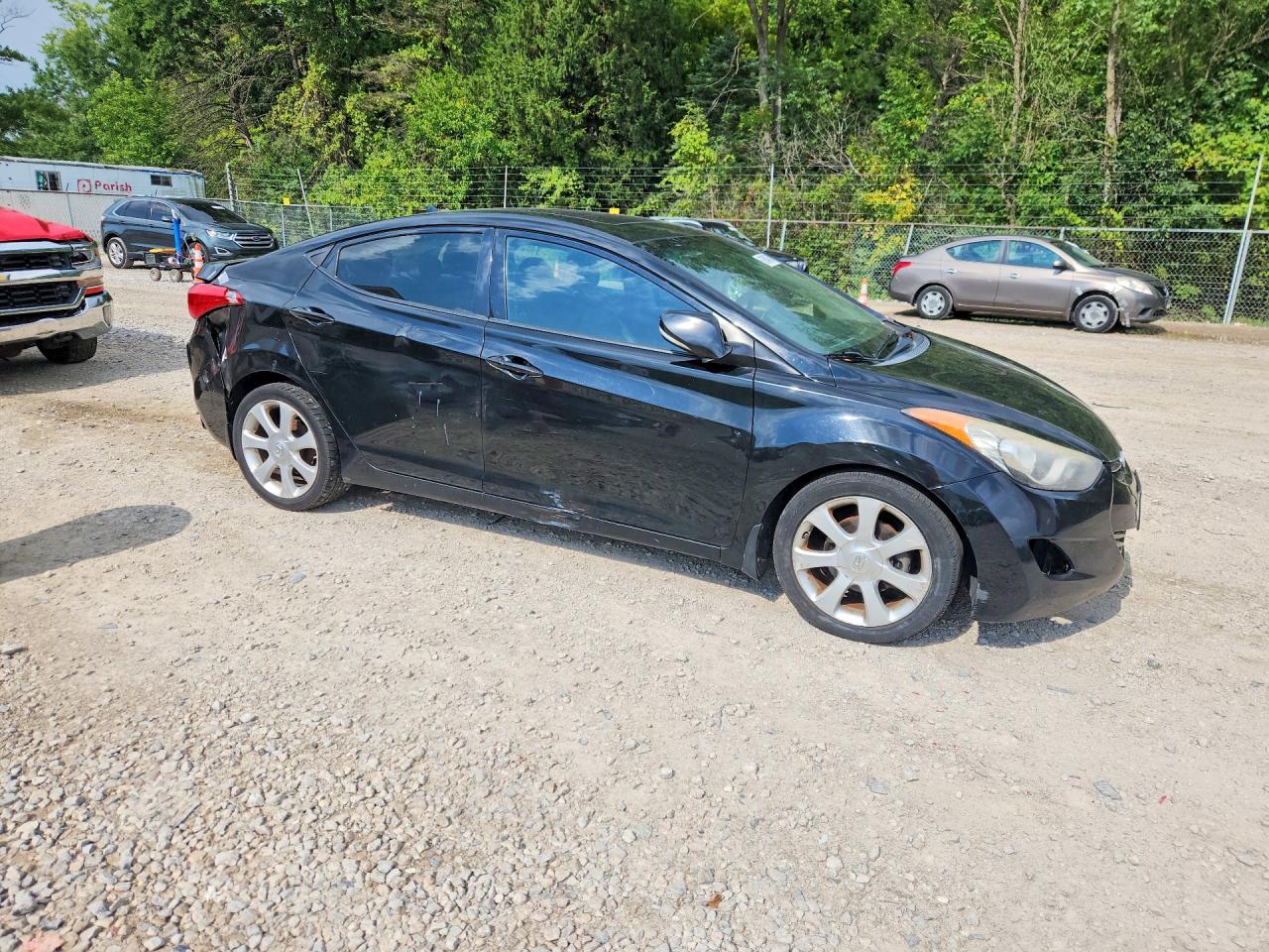 2013 Hyundai Elantra Limited Black vin: 5NPDH4AE3DH374672
