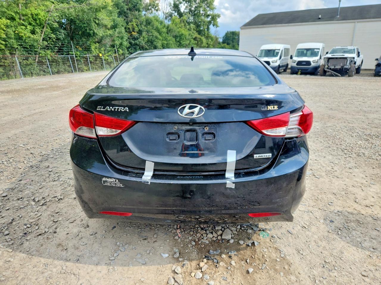 2013 Hyundai Elantra Limited Black vin: 5NPDH4AE3DH374672