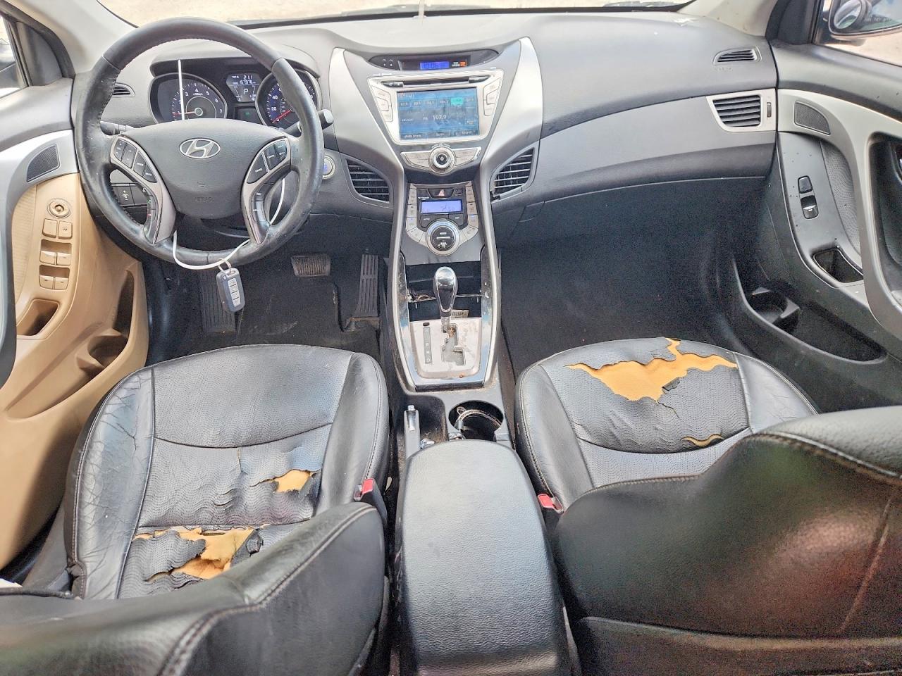 2013 Hyundai Elantra Limited Black vin: 5NPDH4AE3DH374672