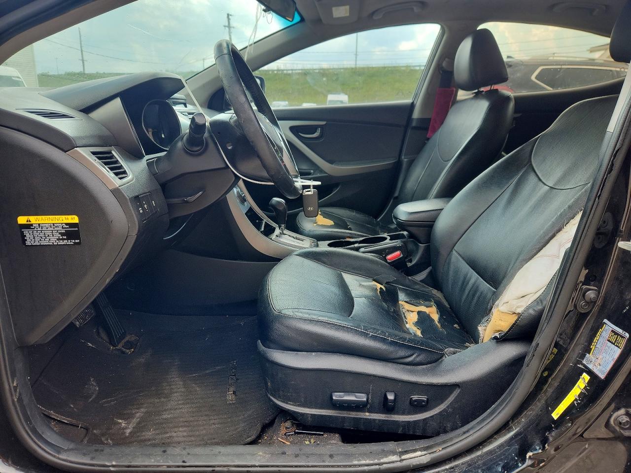2013 Hyundai Elantra Limited Black vin: 5NPDH4AE3DH374672