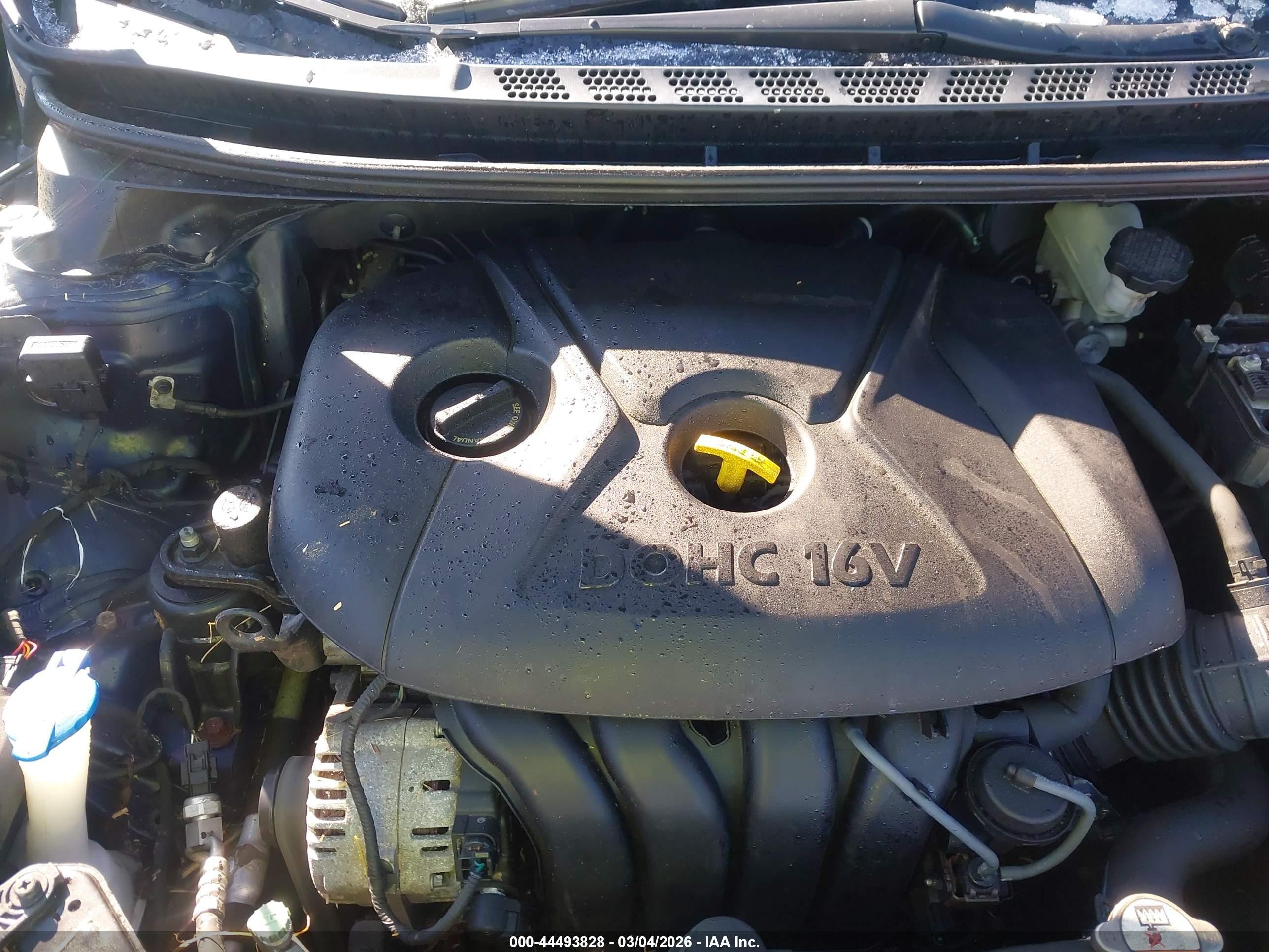 2013 Hyundai Elantra Limited Blue vin: 5NPDH4AE3DH382996