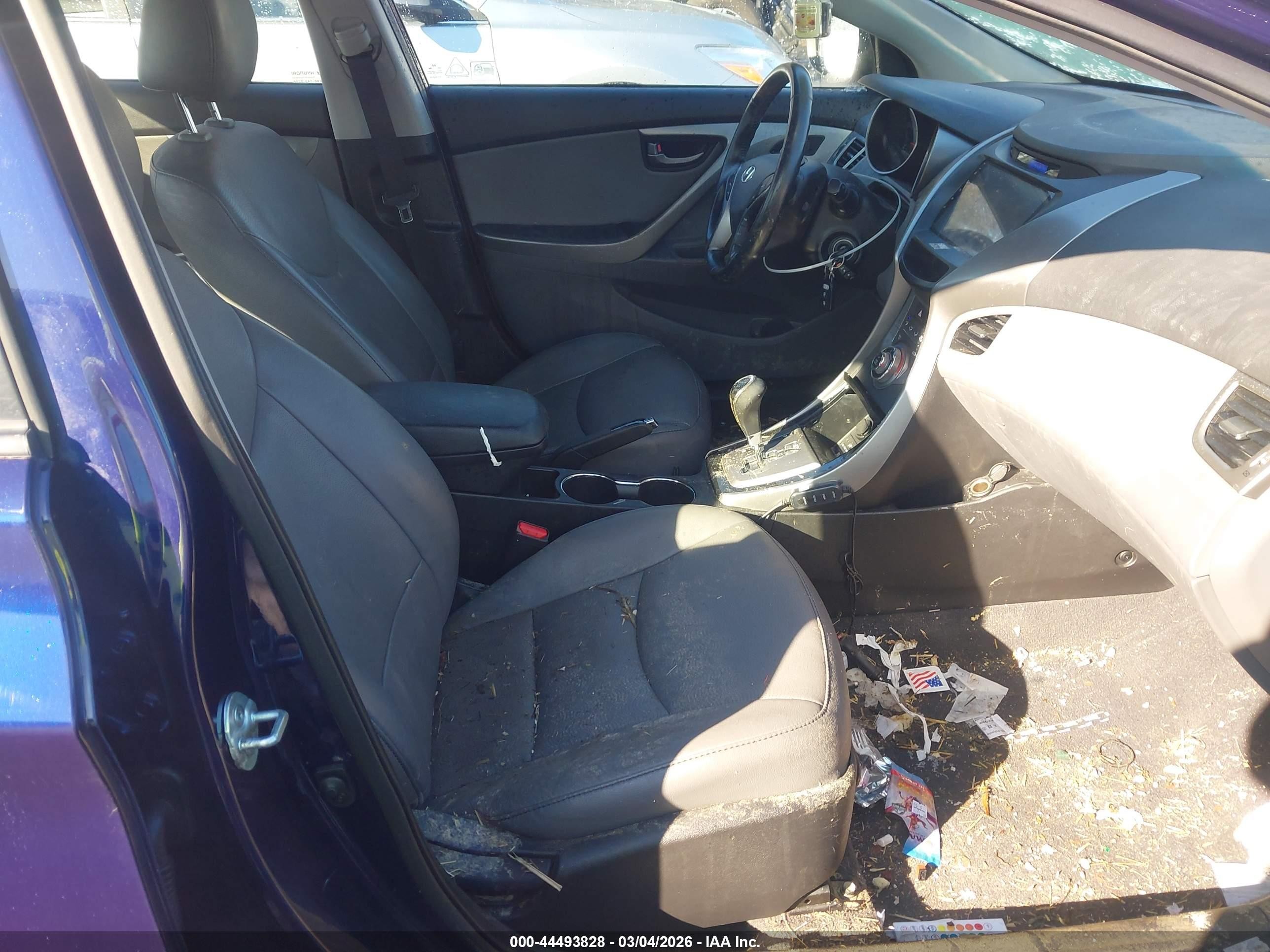 2013 Hyundai Elantra Limited Blue vin: 5NPDH4AE3DH382996