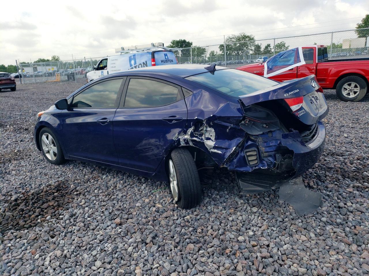 2013 Hyundai Elantra Gls Blue vin: 5NPDH4AE3DH383033