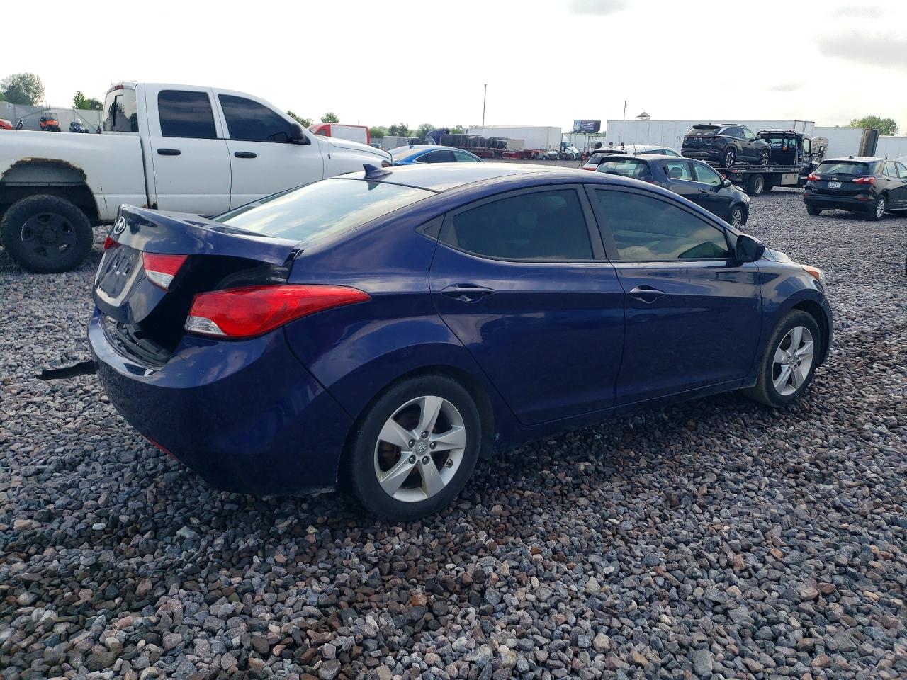 2013 Hyundai Elantra Gls Blue vin: 5NPDH4AE3DH383033