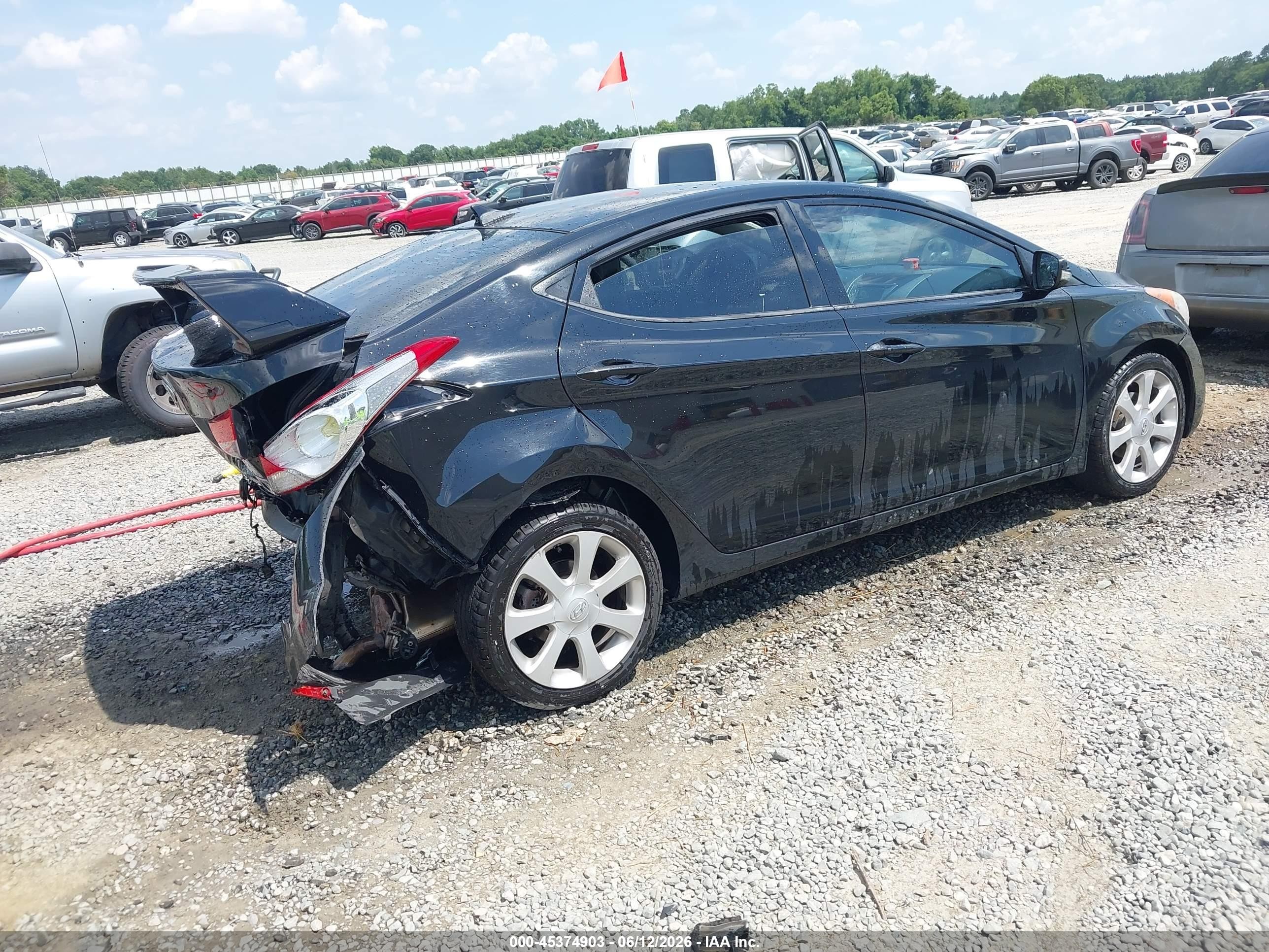 2013 Hyundai Elantra Limited Black vin: 5NPDH4AE3DH386806