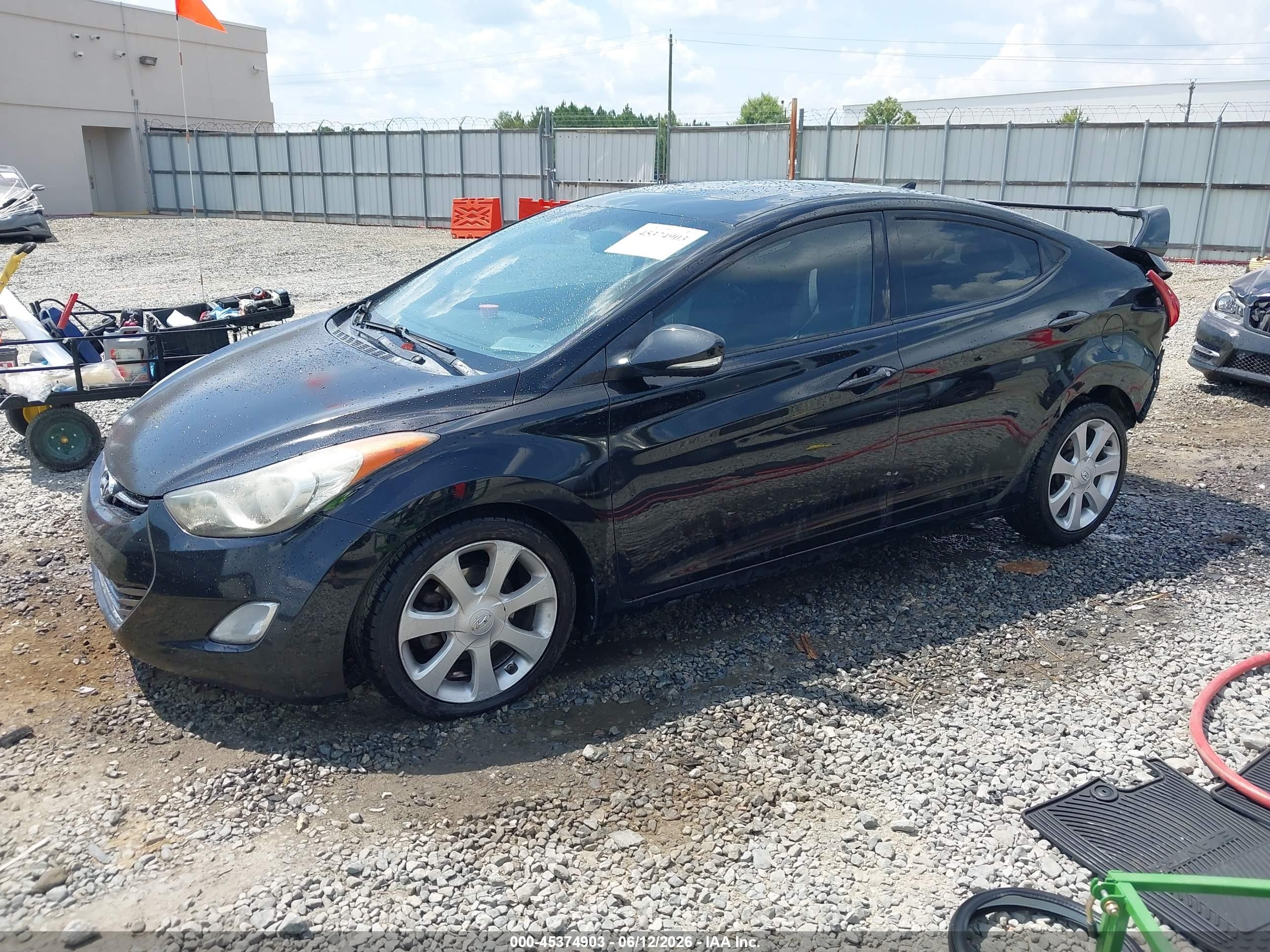 2013 Hyundai Elantra Limited Black vin: 5NPDH4AE3DH386806