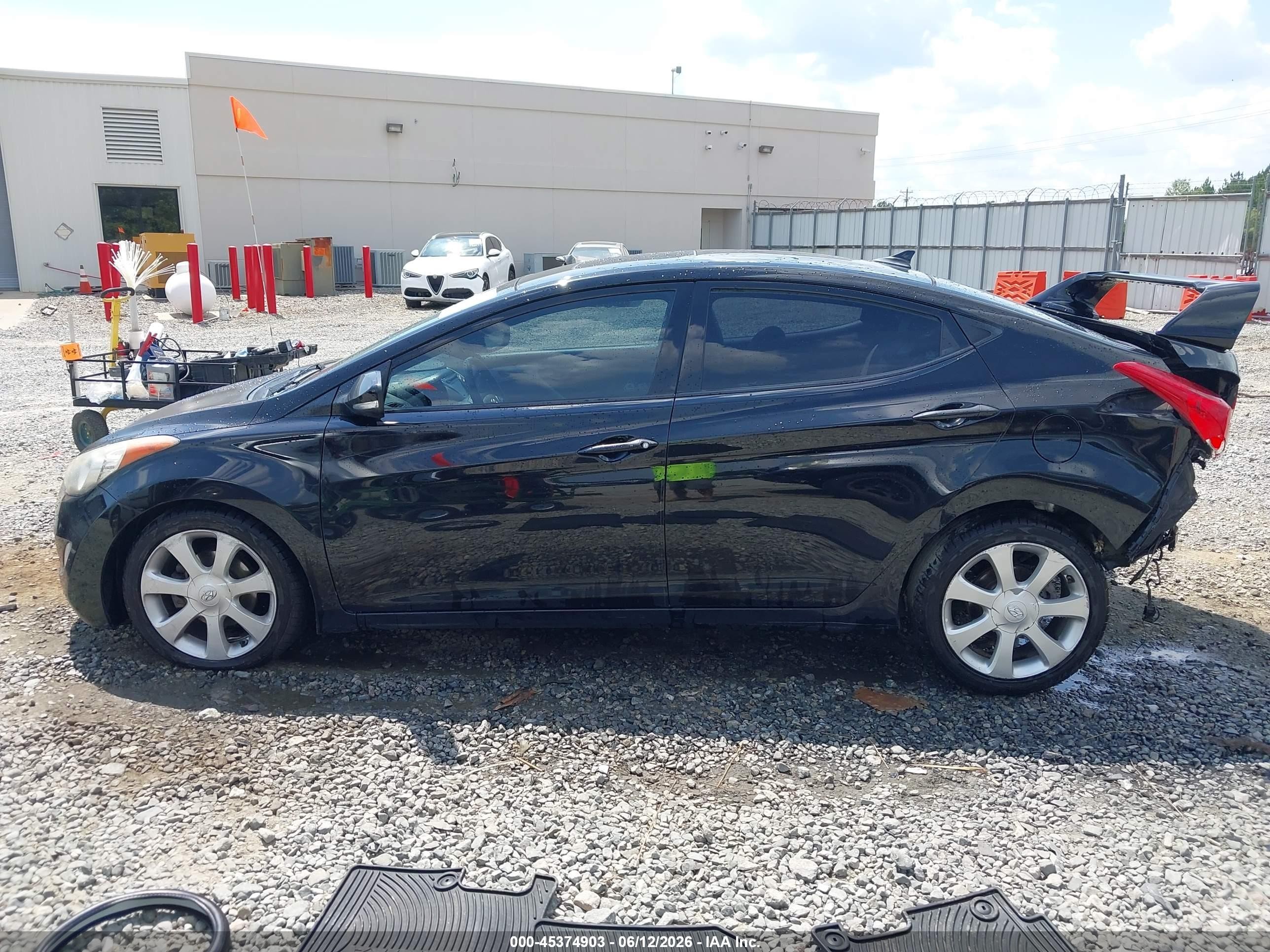 2013 Hyundai Elantra Limited Black vin: 5NPDH4AE3DH386806