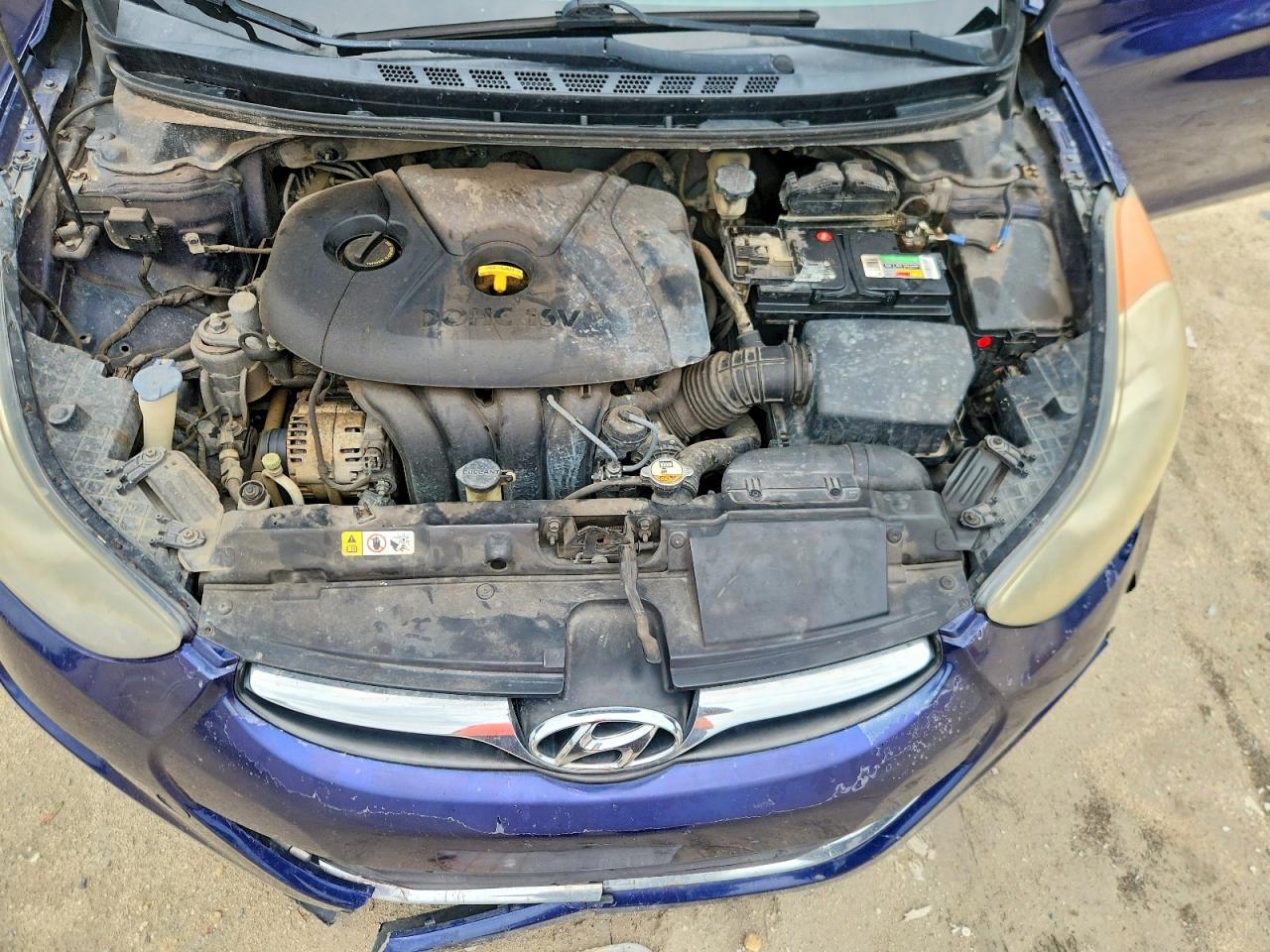 2013 Hyundai Elantra Gls Синий vin: 5NPDH4AE3DH387616