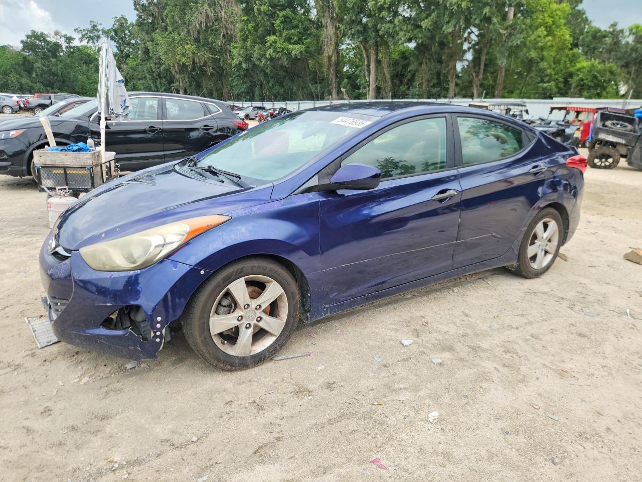 2013 Hyundai Elantra Gls Синий vin: 5NPDH4AE3DH387616