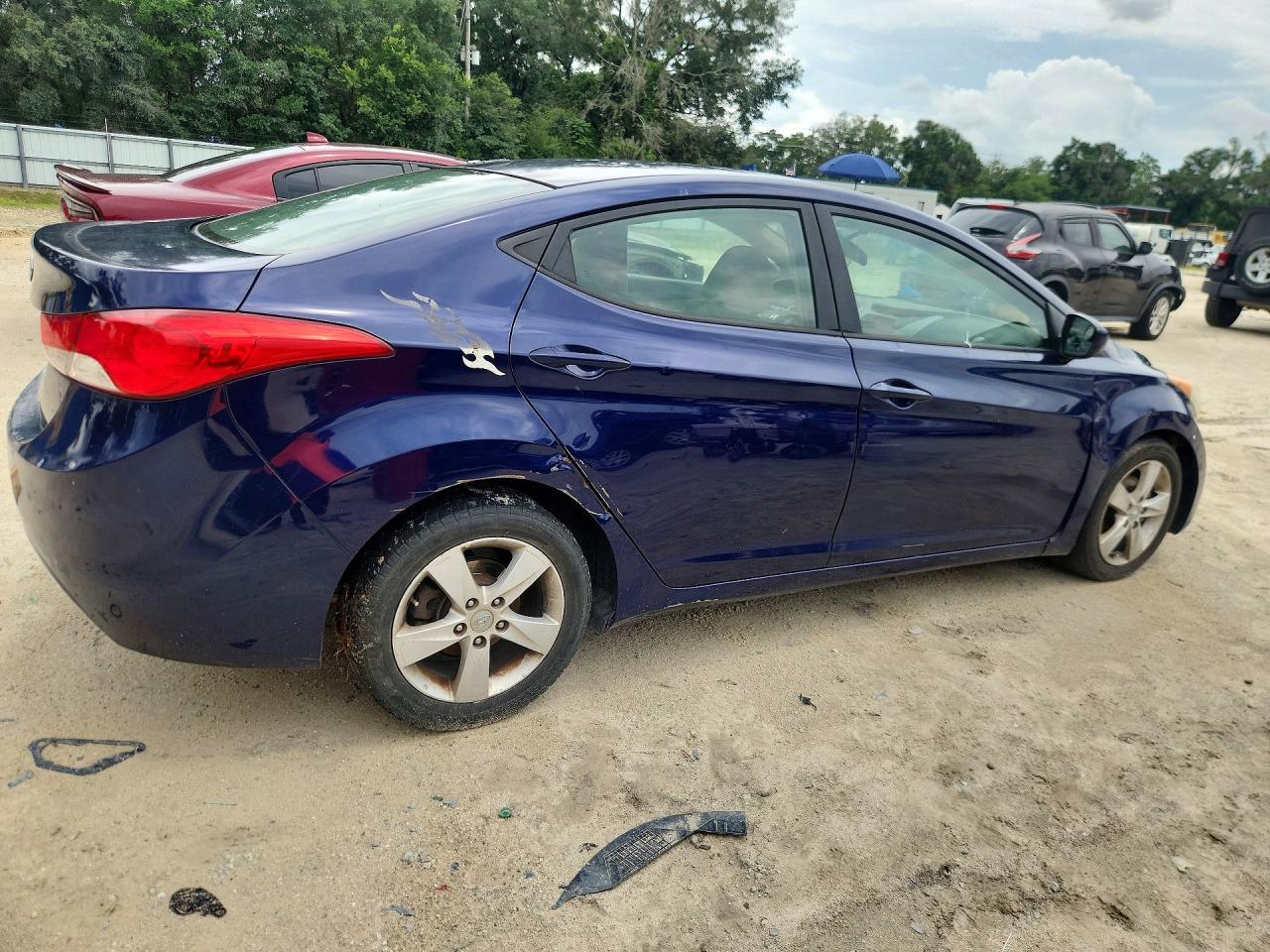 2013 Hyundai Elantra Gls Синий vin: 5NPDH4AE3DH387616