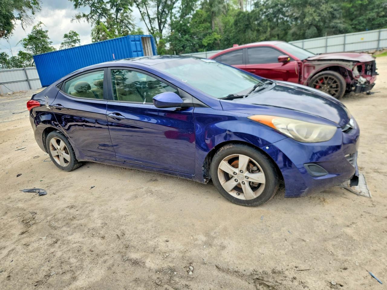 2013 Hyundai Elantra Gls Синий vin: 5NPDH4AE3DH387616