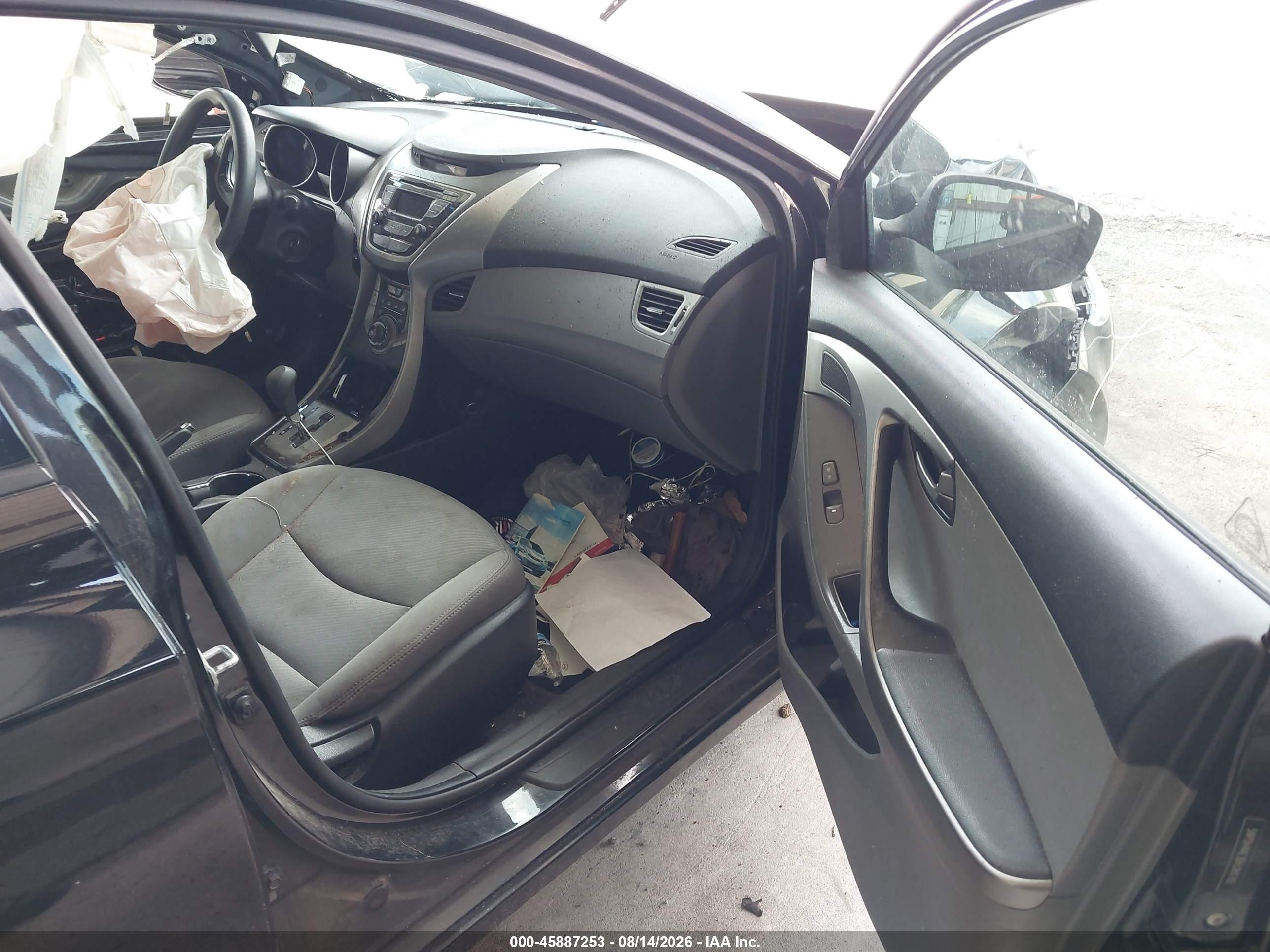 2013 Hyundai Elantra Gls Черный vin: 5NPDH4AE3DH388782