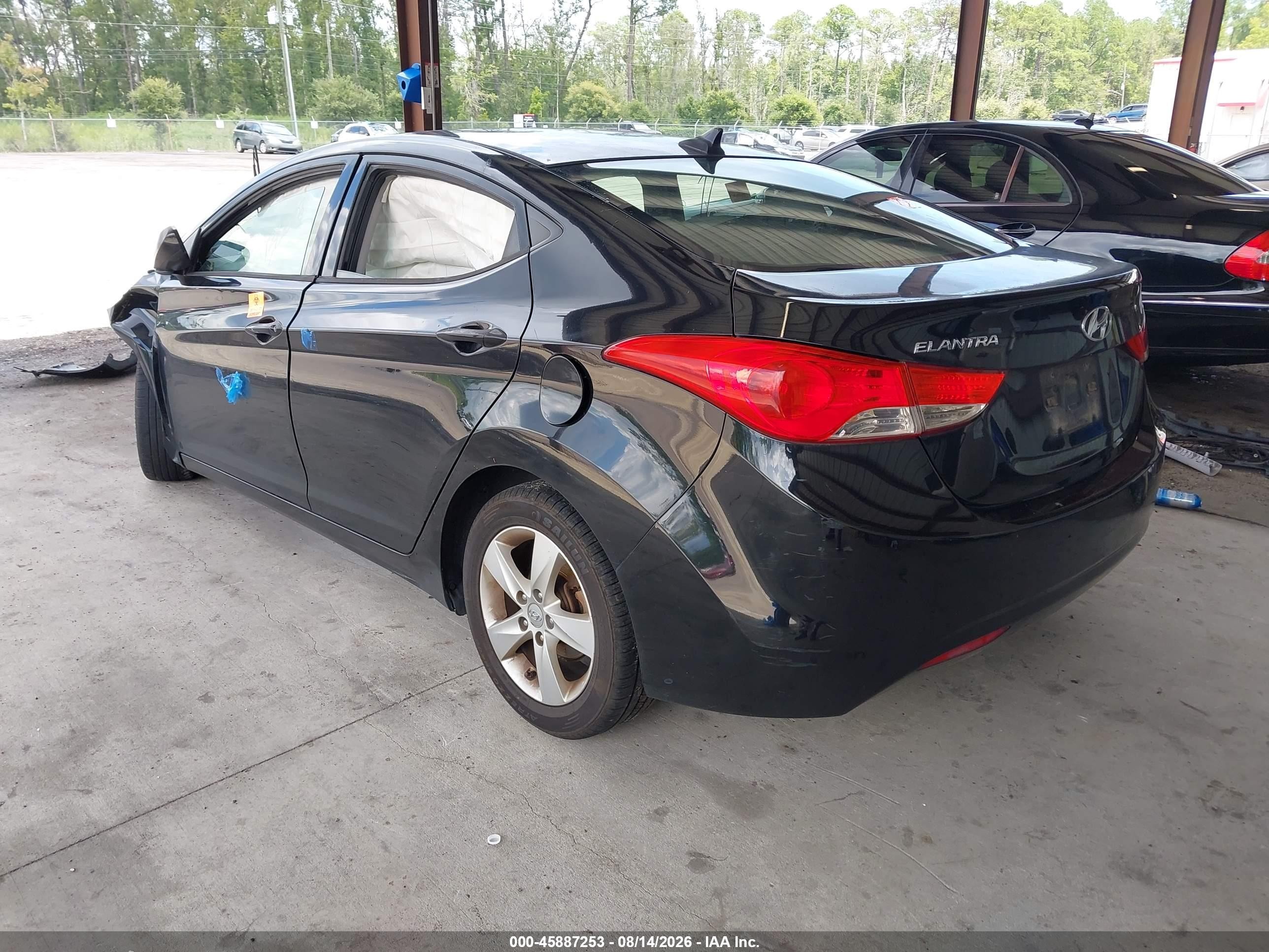 2013 Hyundai Elantra Gls Черный vin: 5NPDH4AE3DH388782