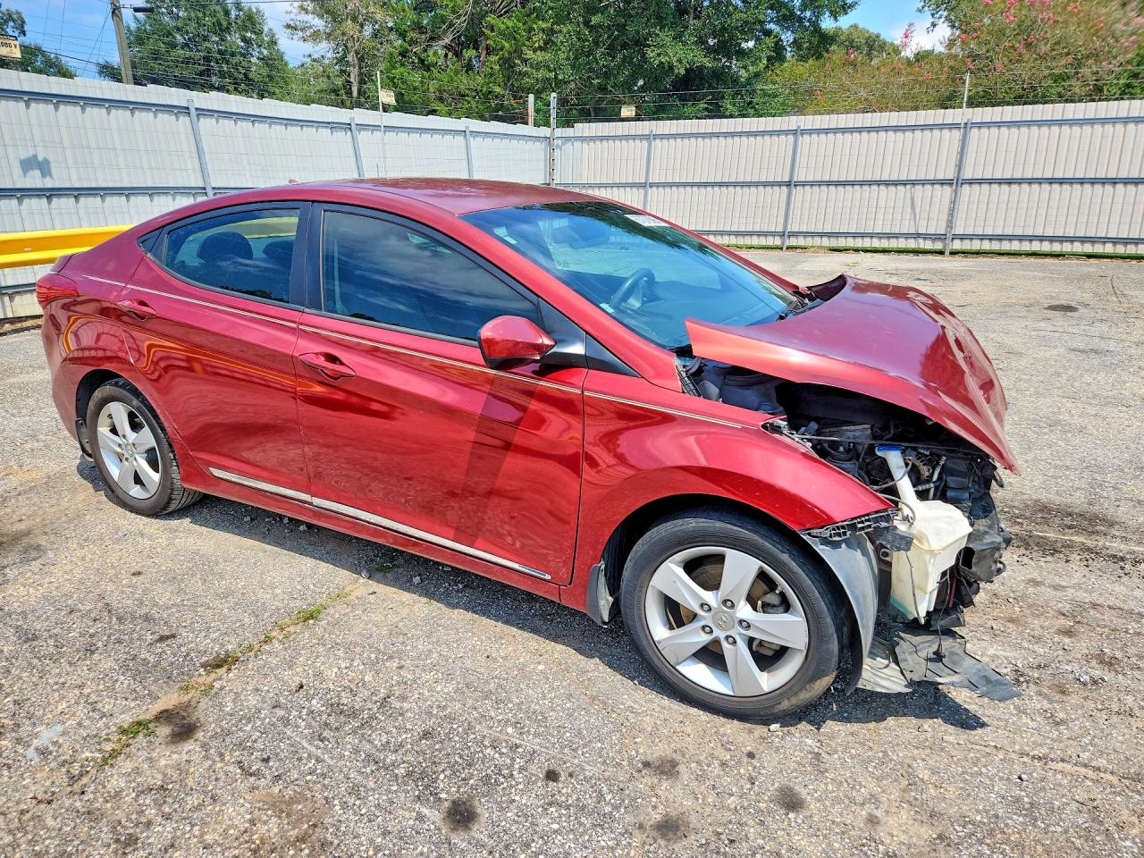 2013 Hyundai Elantra Gls Red vin: 5NPDH4AE3DH390824