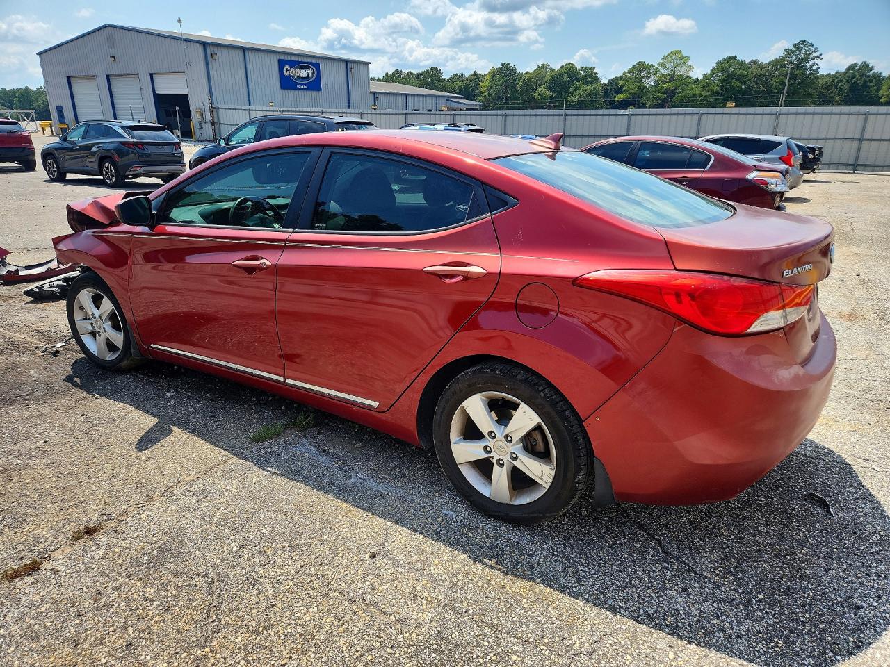 2013 Hyundai Elantra Gls Red vin: 5NPDH4AE3DH390824