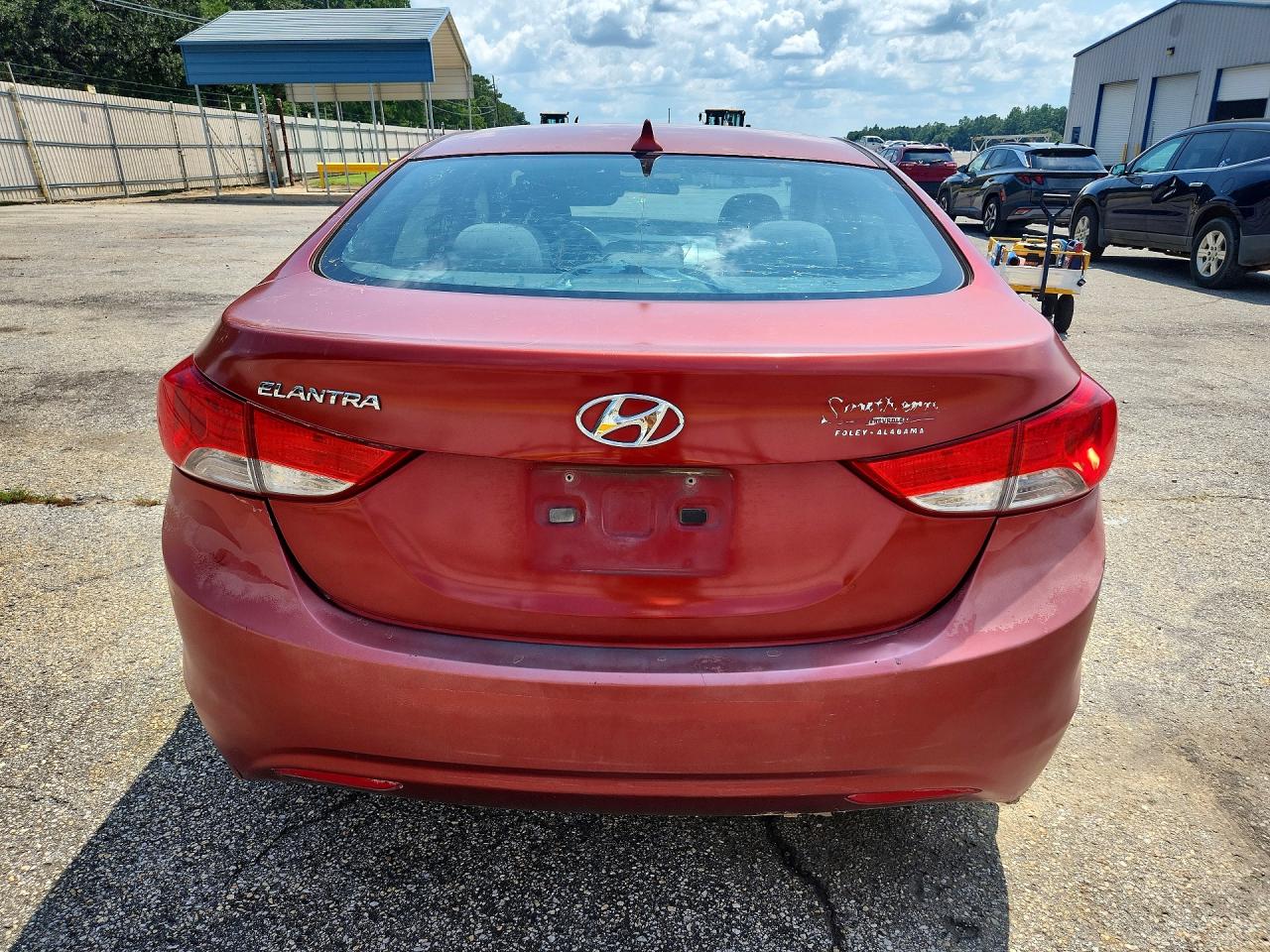 2013 Hyundai Elantra Gls Red vin: 5NPDH4AE3DH390824