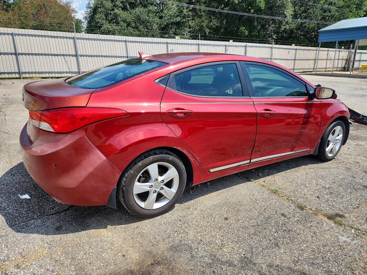 2013 Hyundai Elantra Gls Red vin: 5NPDH4AE3DH390824
