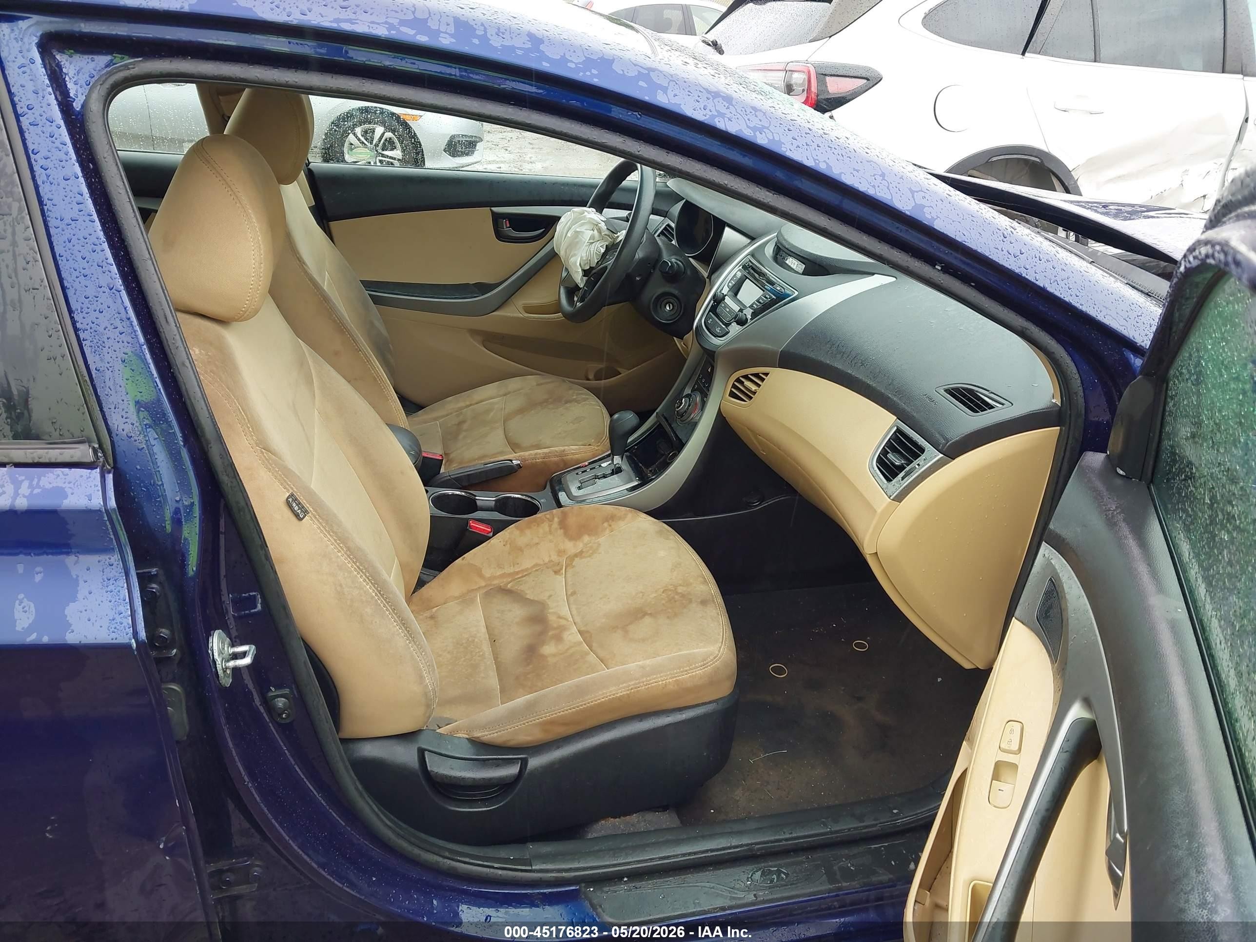 2013 Hyundai Elantra Gls Blue vin: 5NPDH4AE3DH392329
