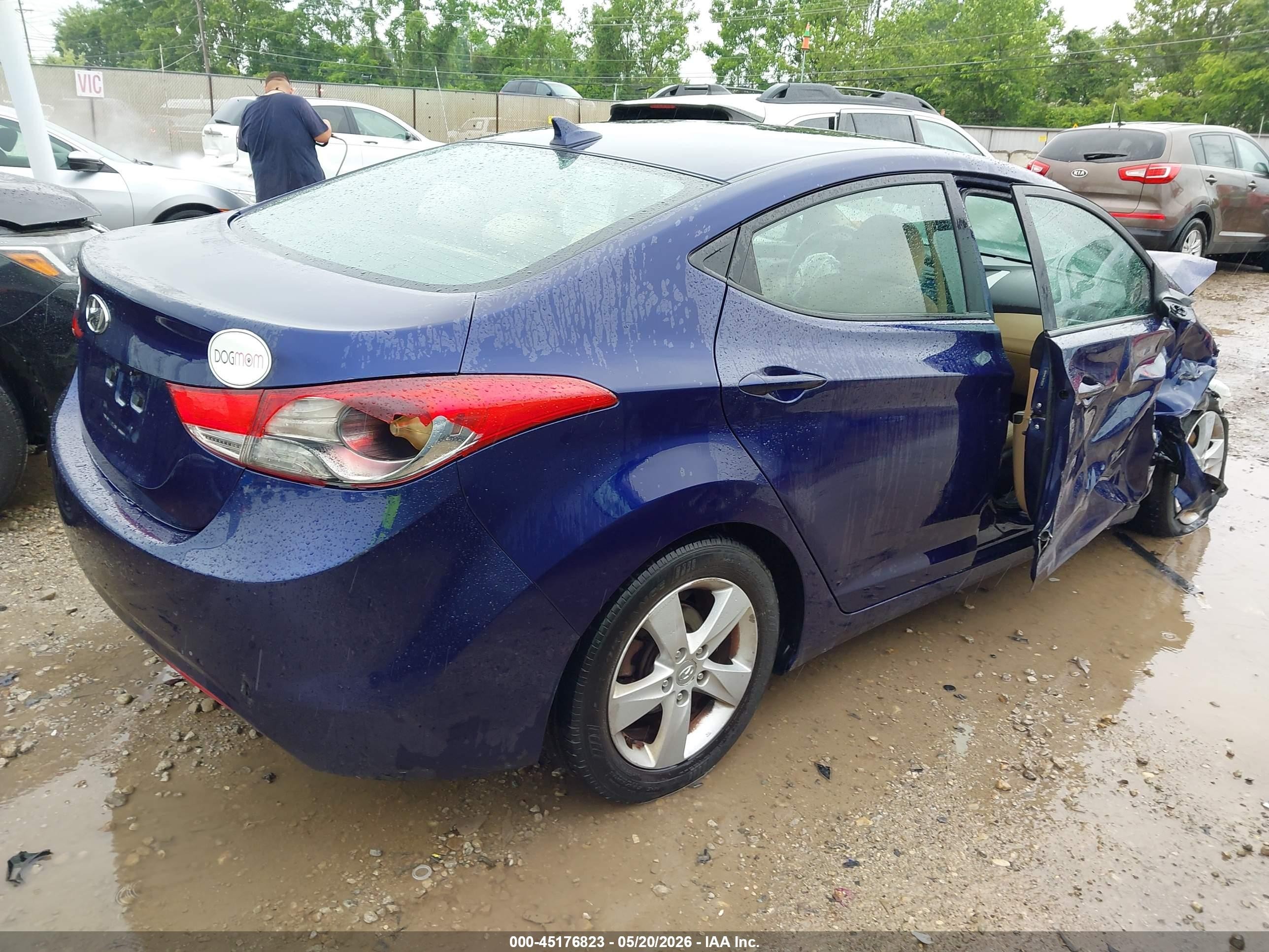 2013 Hyundai Elantra Gls Blue vin: 5NPDH4AE3DH392329