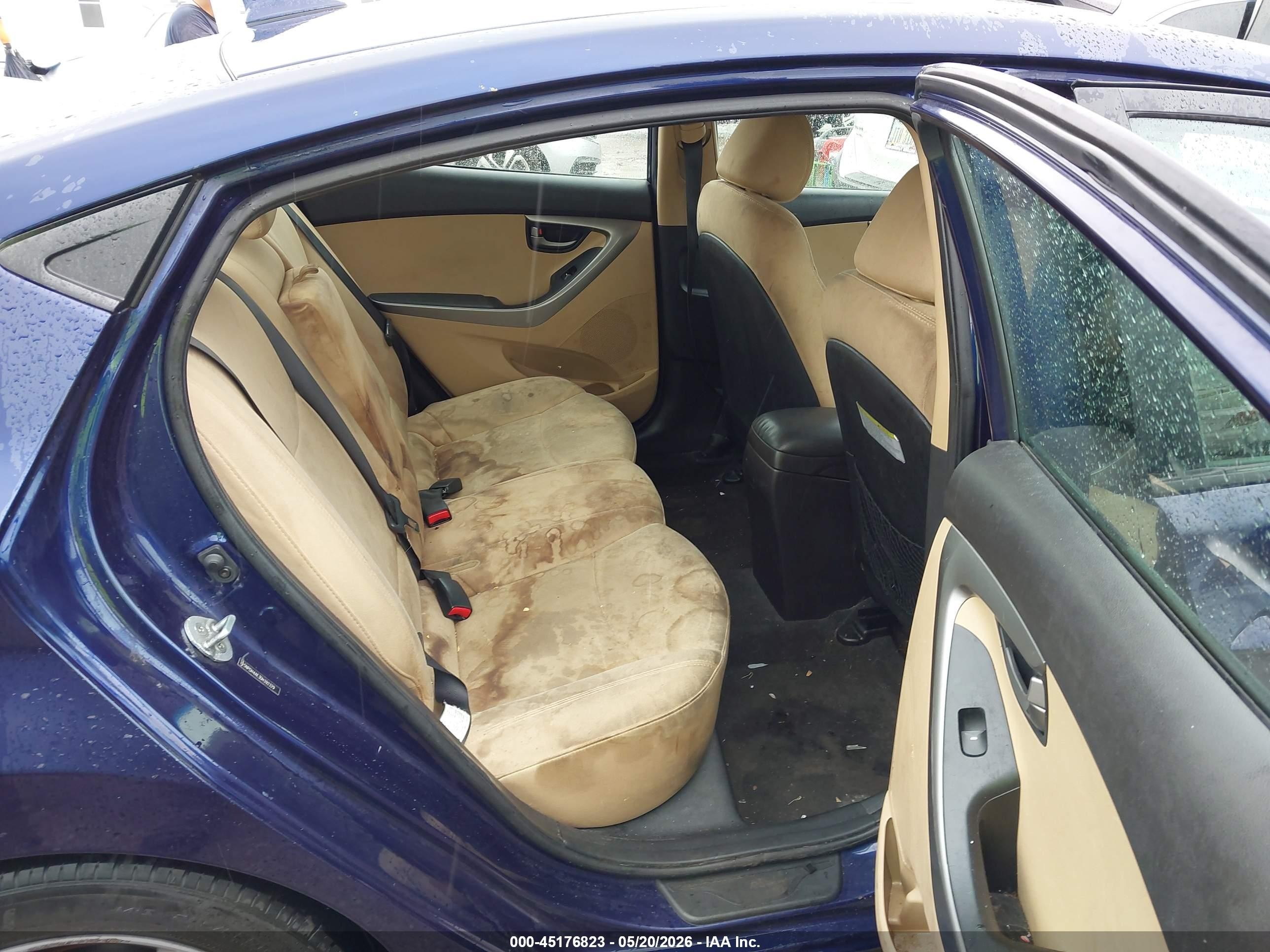 2013 Hyundai Elantra Gls Blue vin: 5NPDH4AE3DH392329